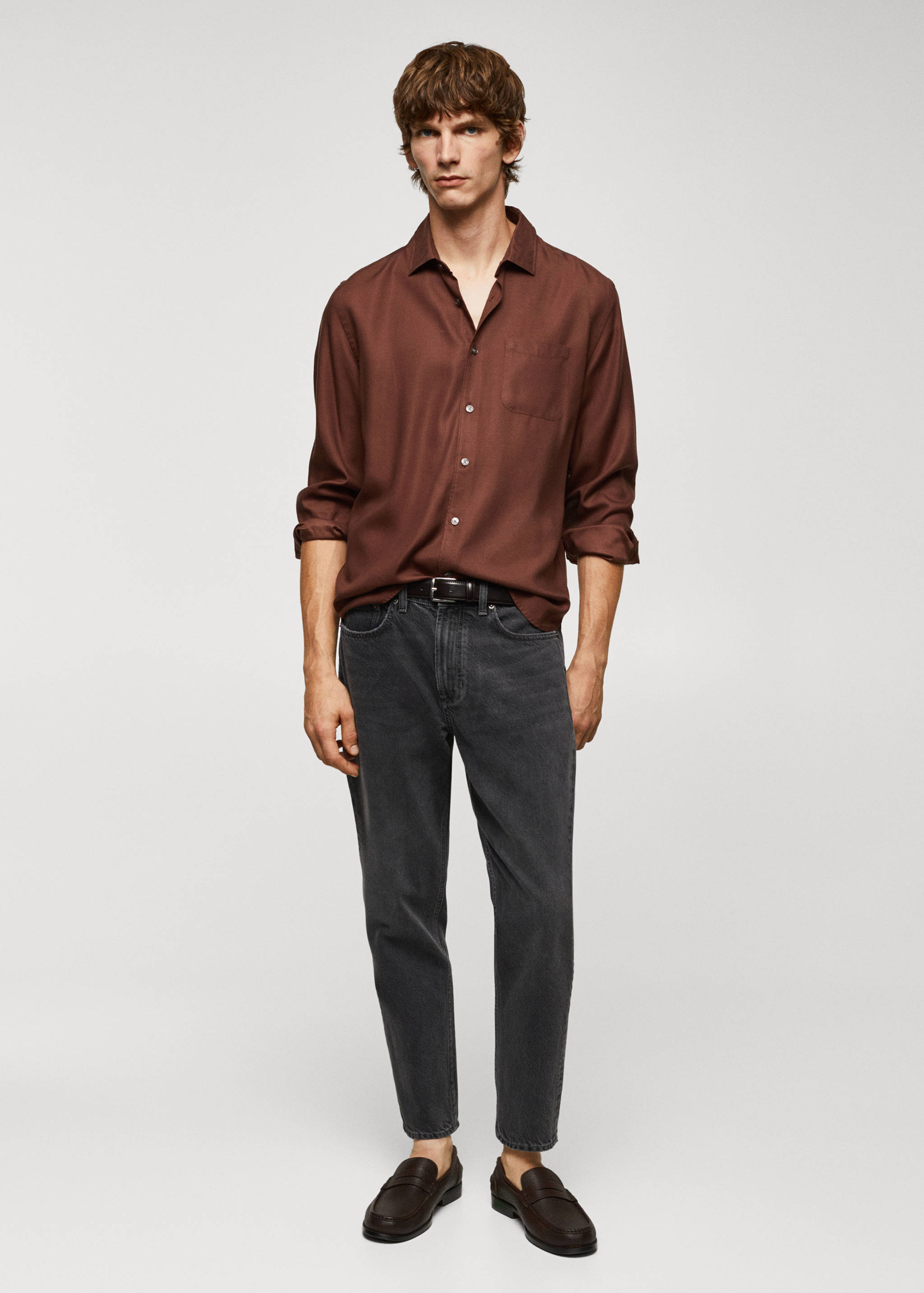 100% tencel shirt with pocket - General plane