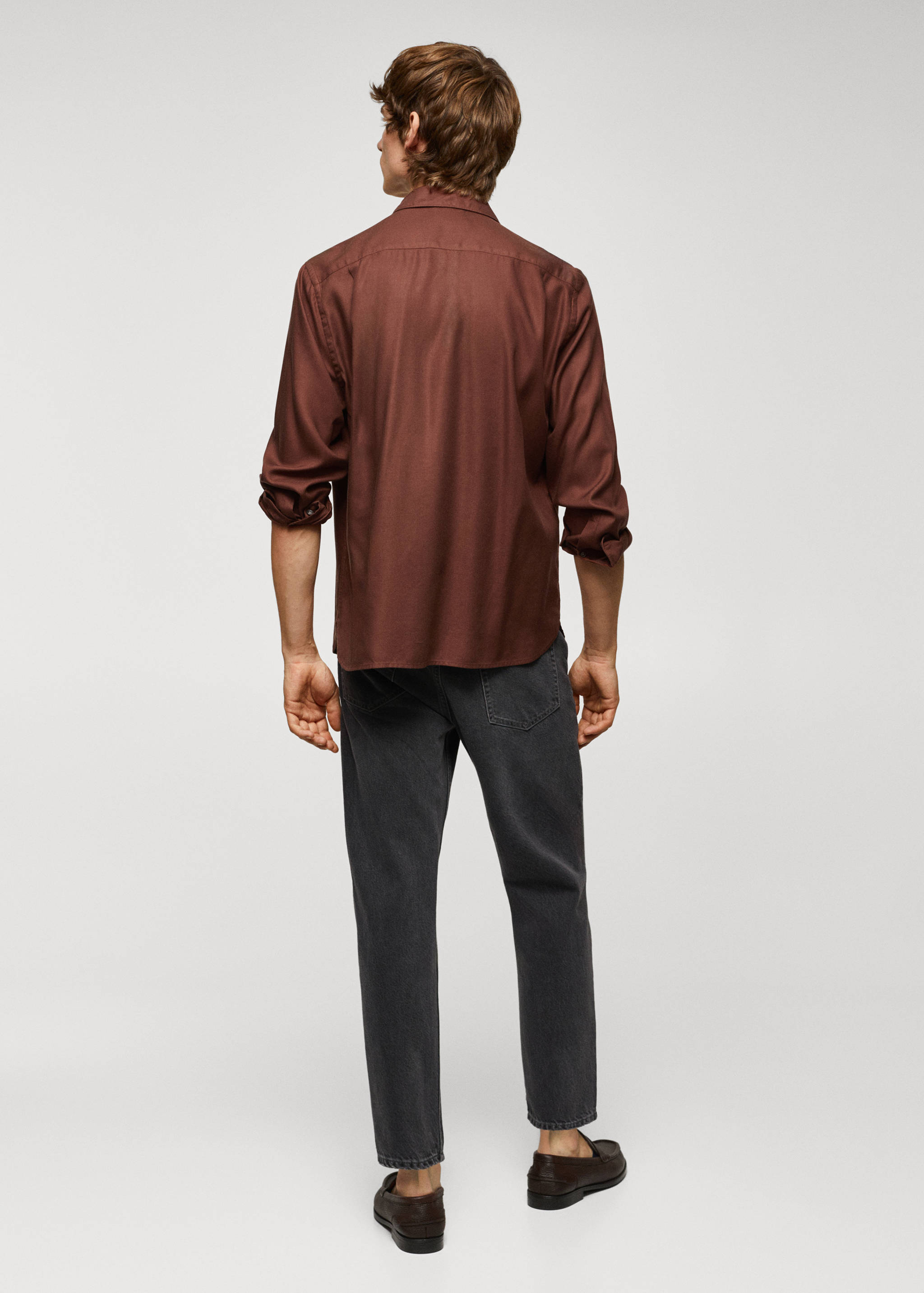 100% tencel shirt with pocket - Reverse of the article