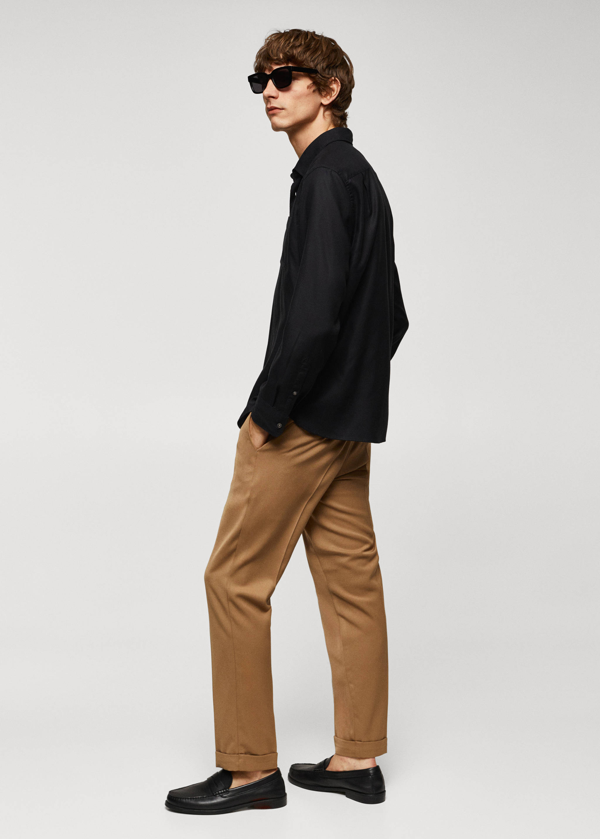 100% tencel shirt with pocket - Details of the article 2