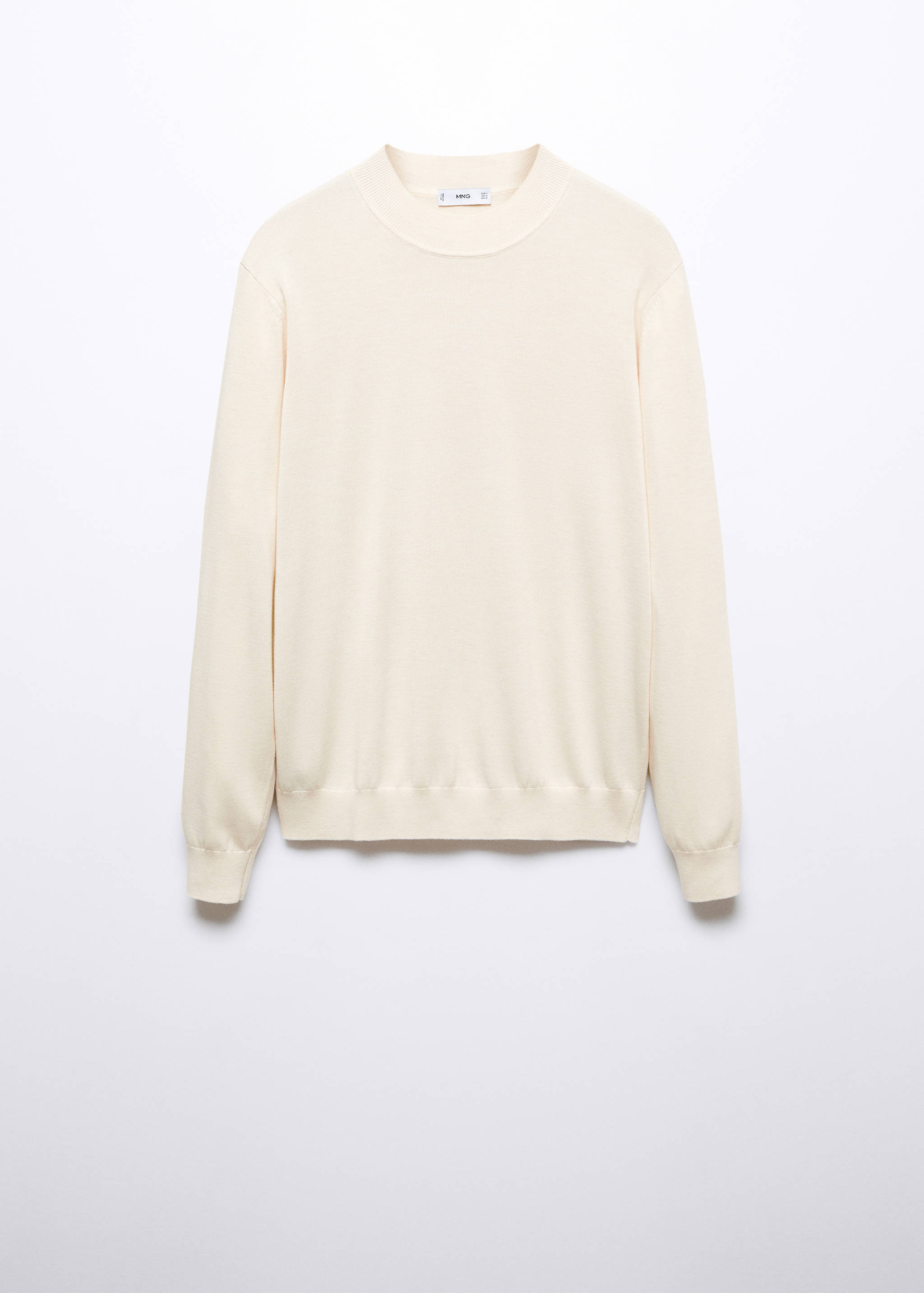 Perkins-neck sweater in recycled fabric - Article without model