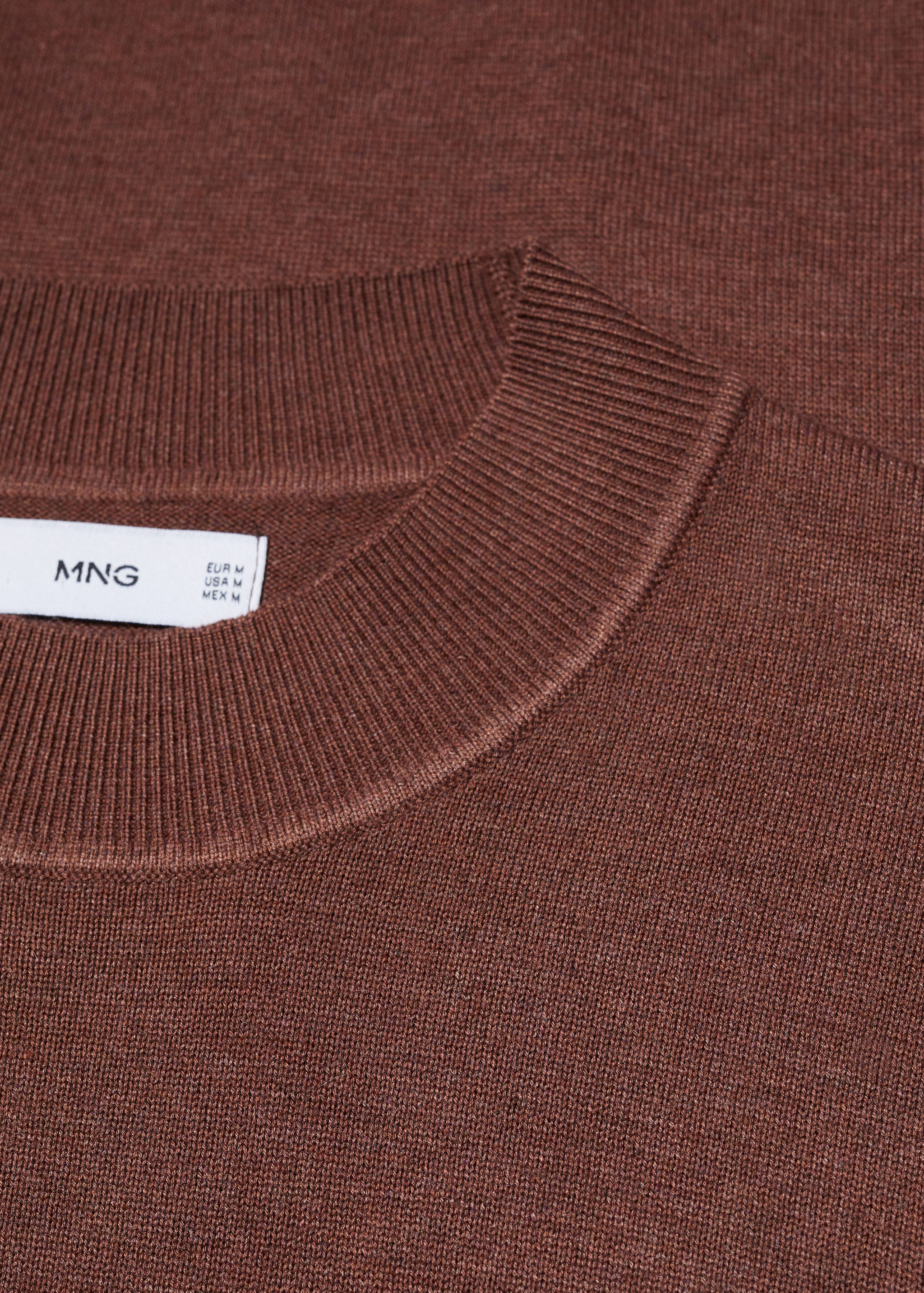 Perkins-neck sweater in recycled fabric - Details of the article 8