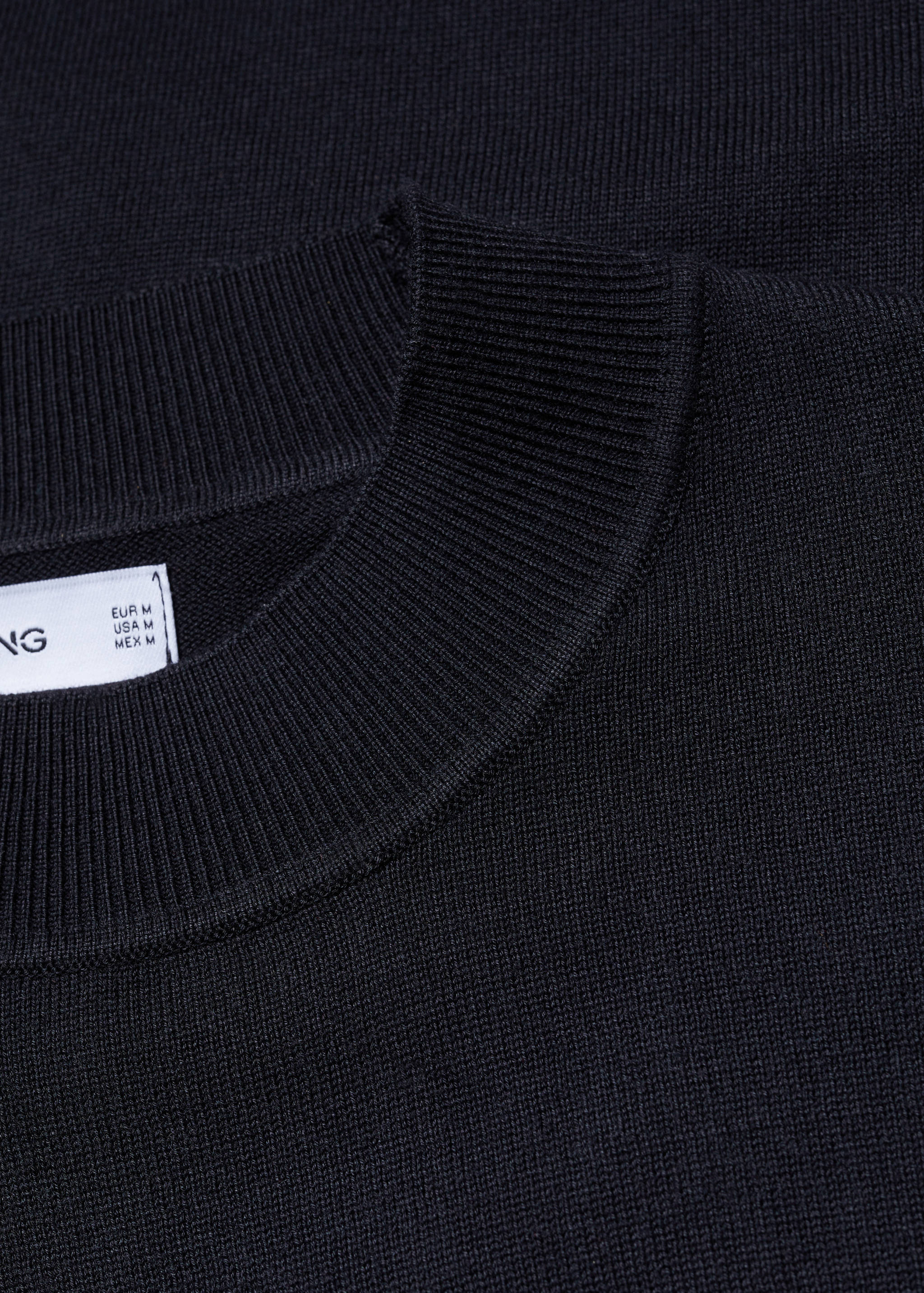 Perkins-neck sweater in recycled fabric - Details of the article 8