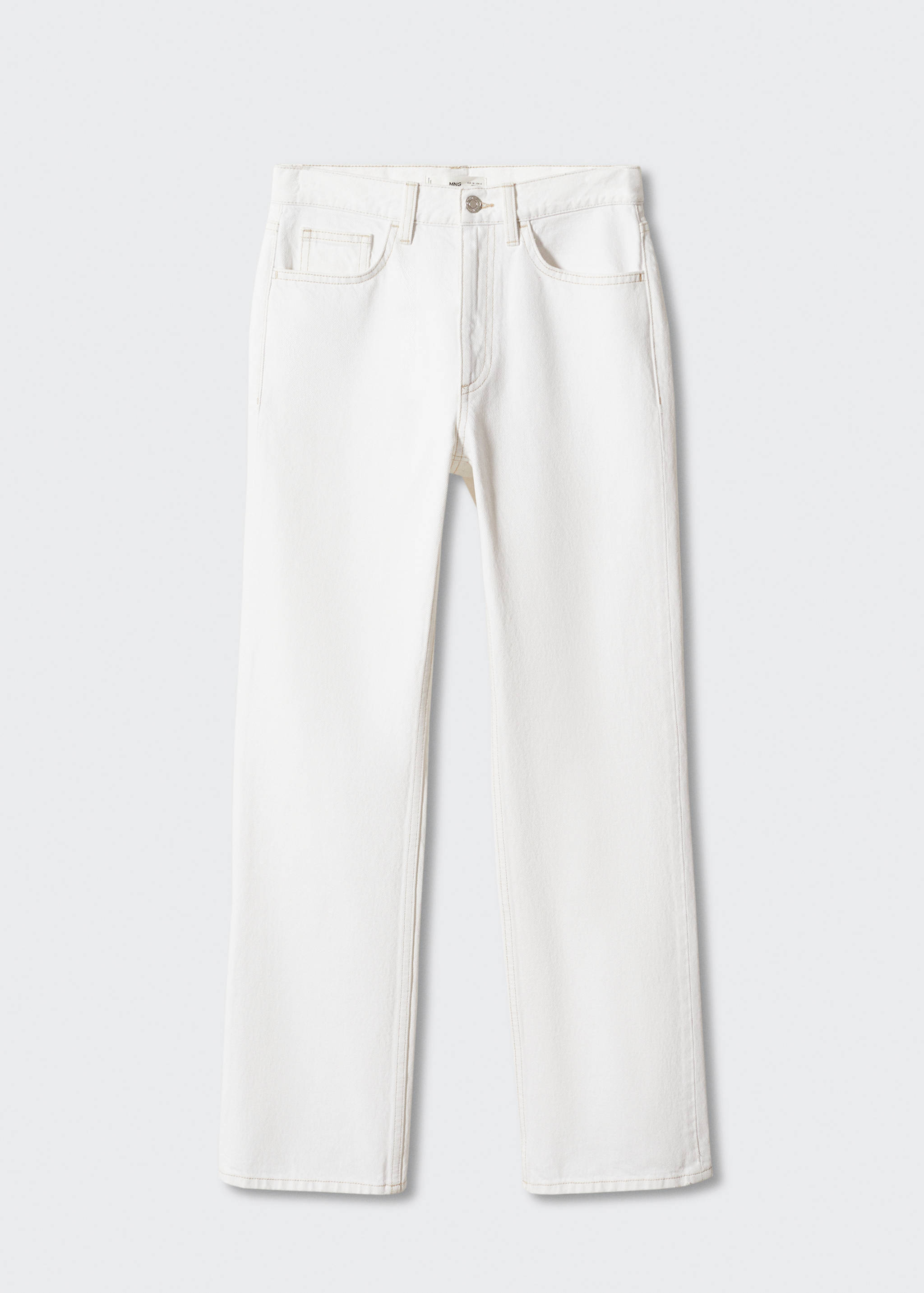 中腰直筒牛仔裤 - null