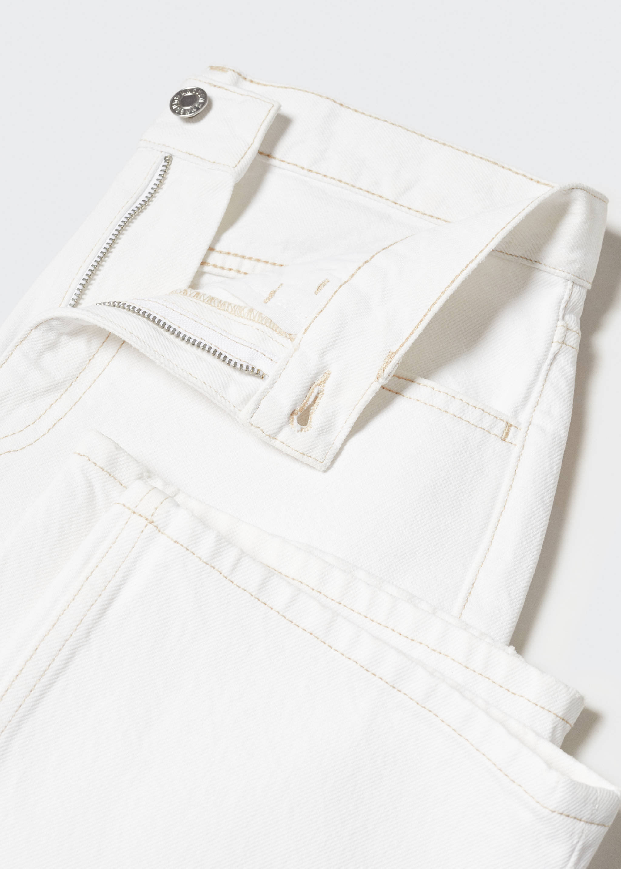 中腰直筒牛仔裤 - null