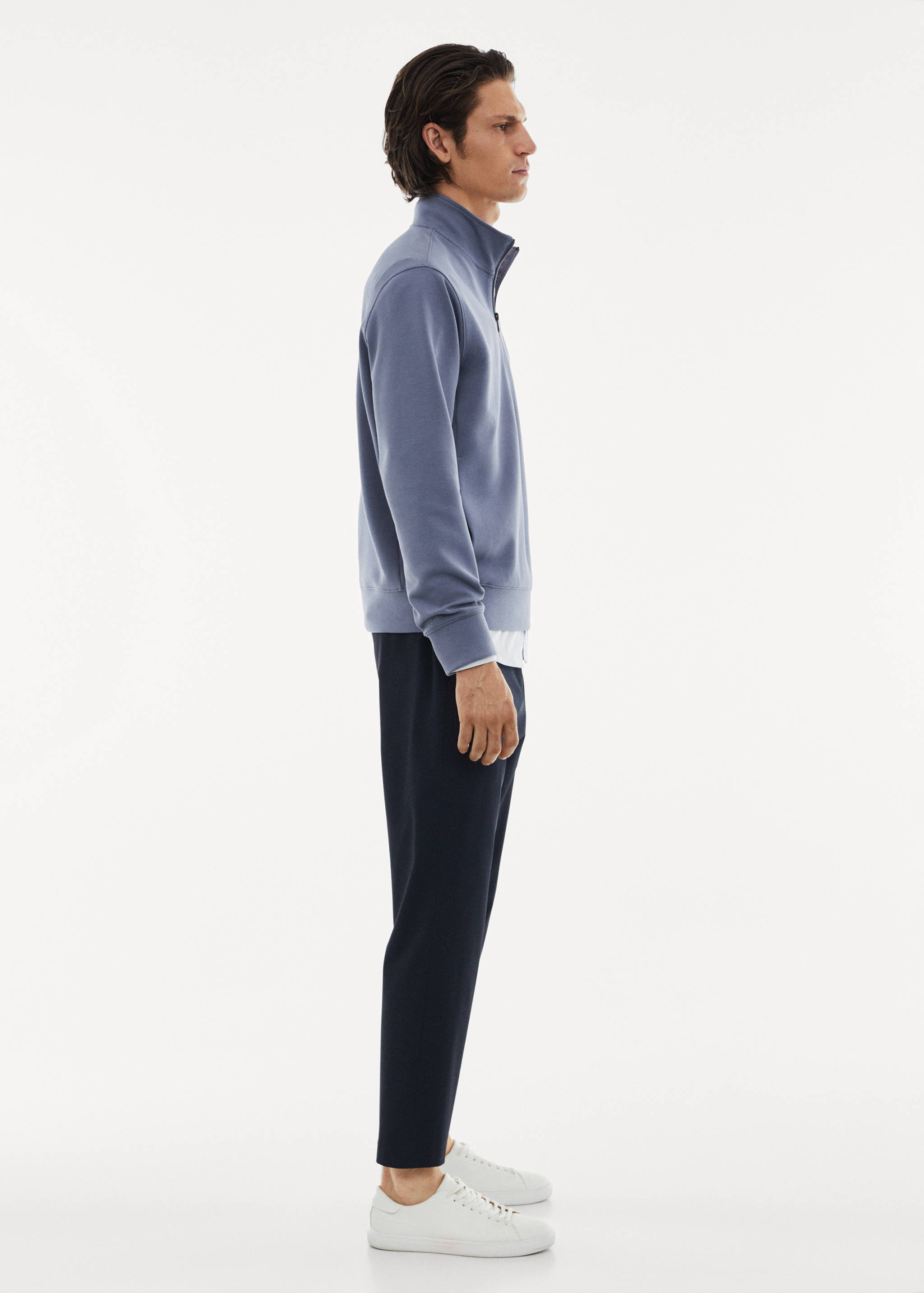 Breathable zip-neck sweatshirt - Details of the article 2