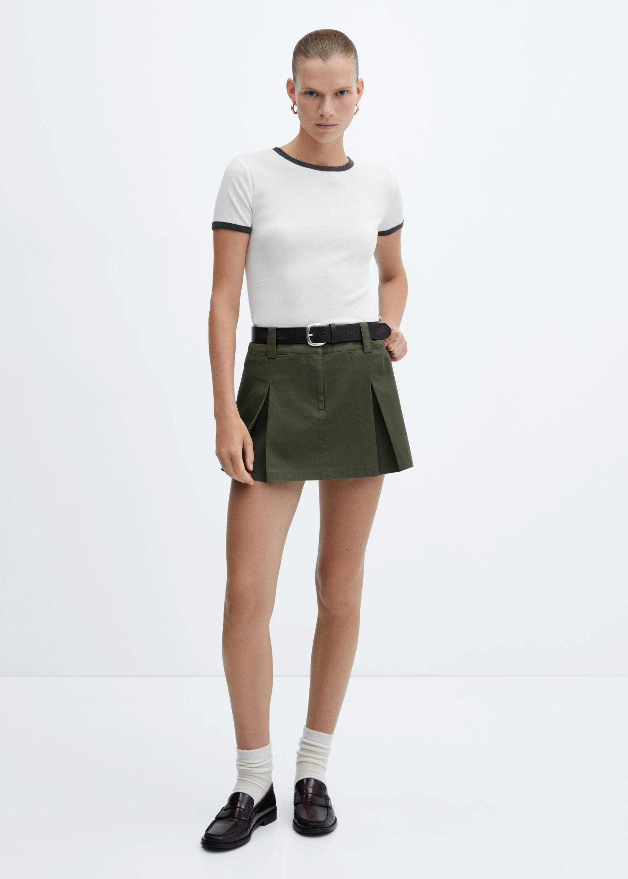 Contrast trim T-shirt - General plane