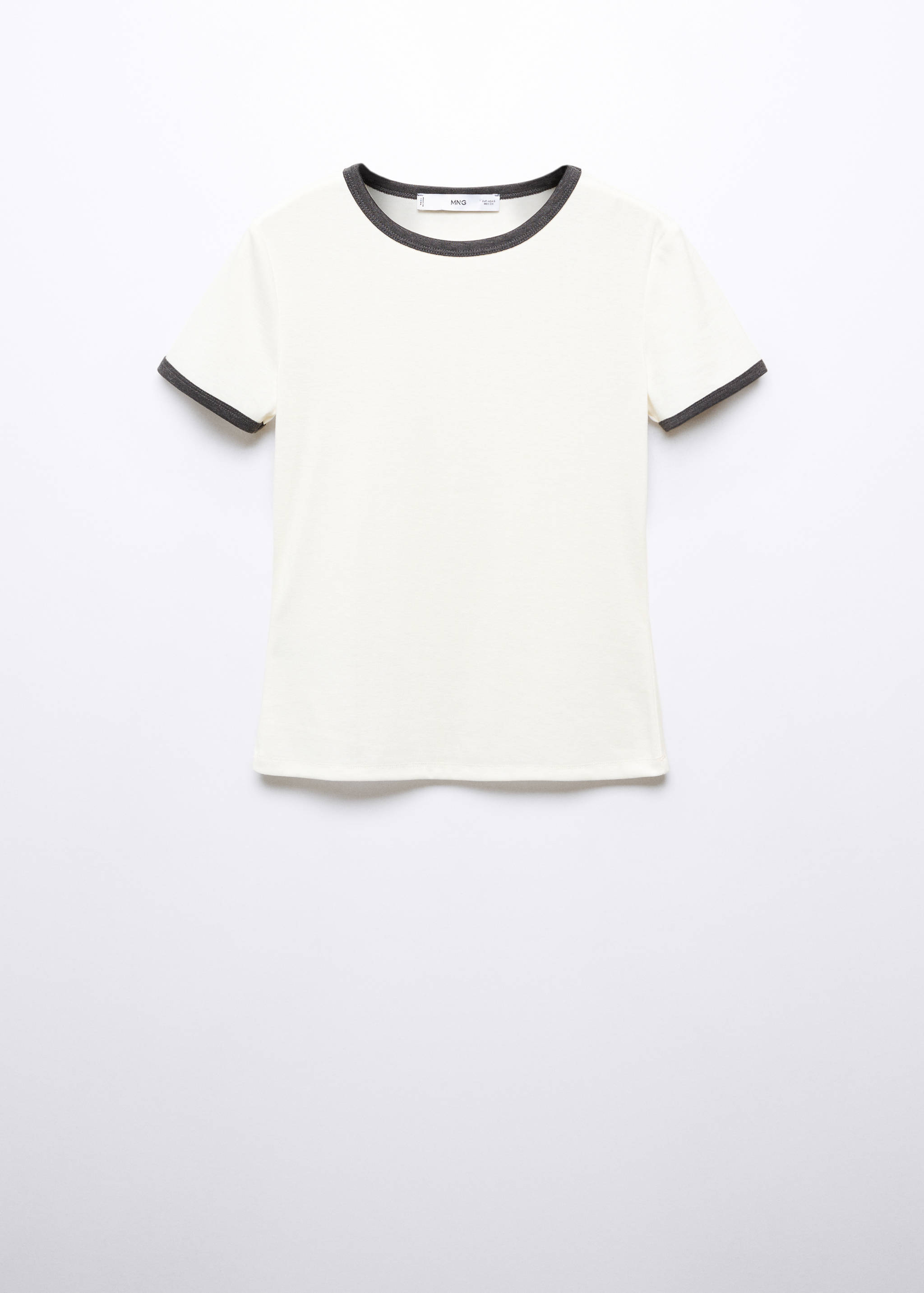 Contrast trim T-shirt - Article without model