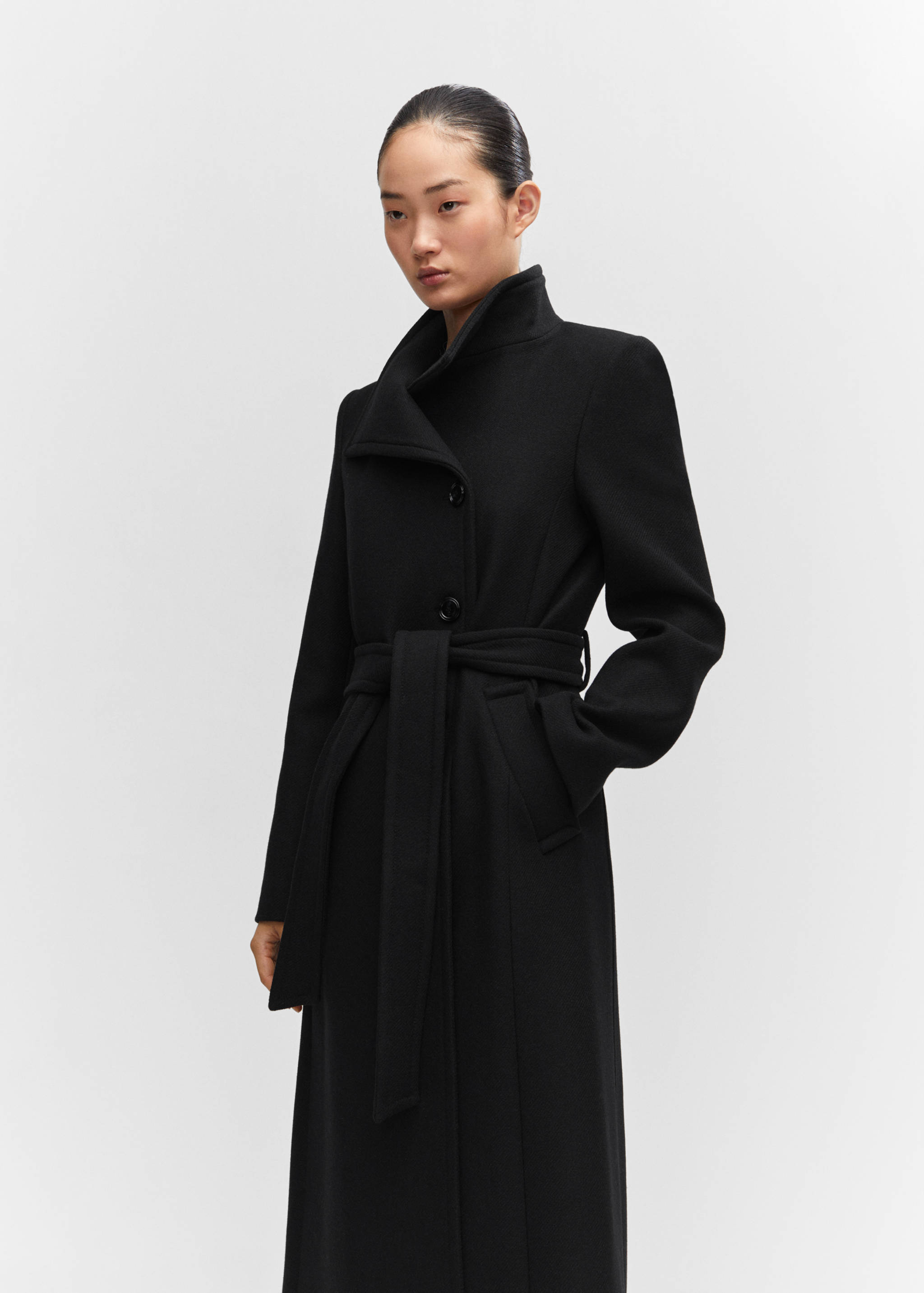 Belted Manteco wool coat - Medium plane