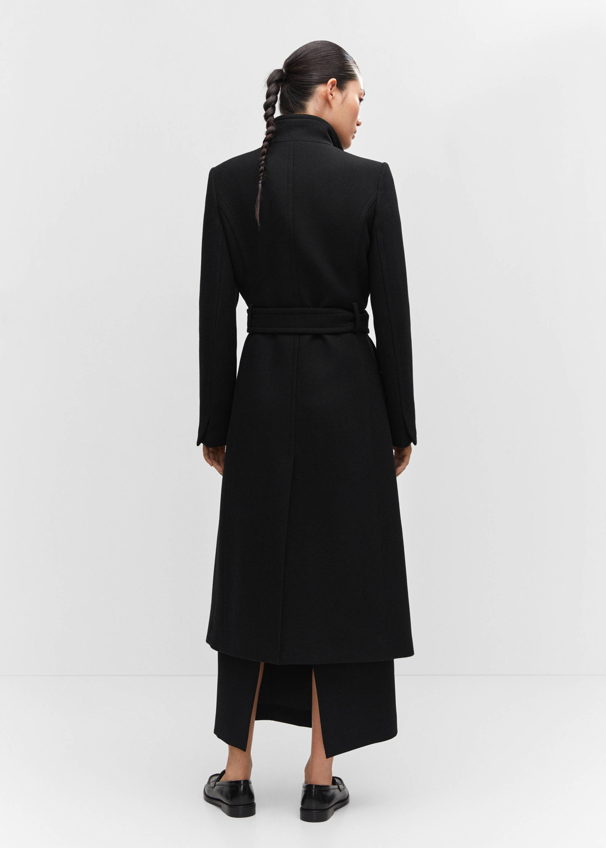 Belted Manteco wool coat - Reverse of the article