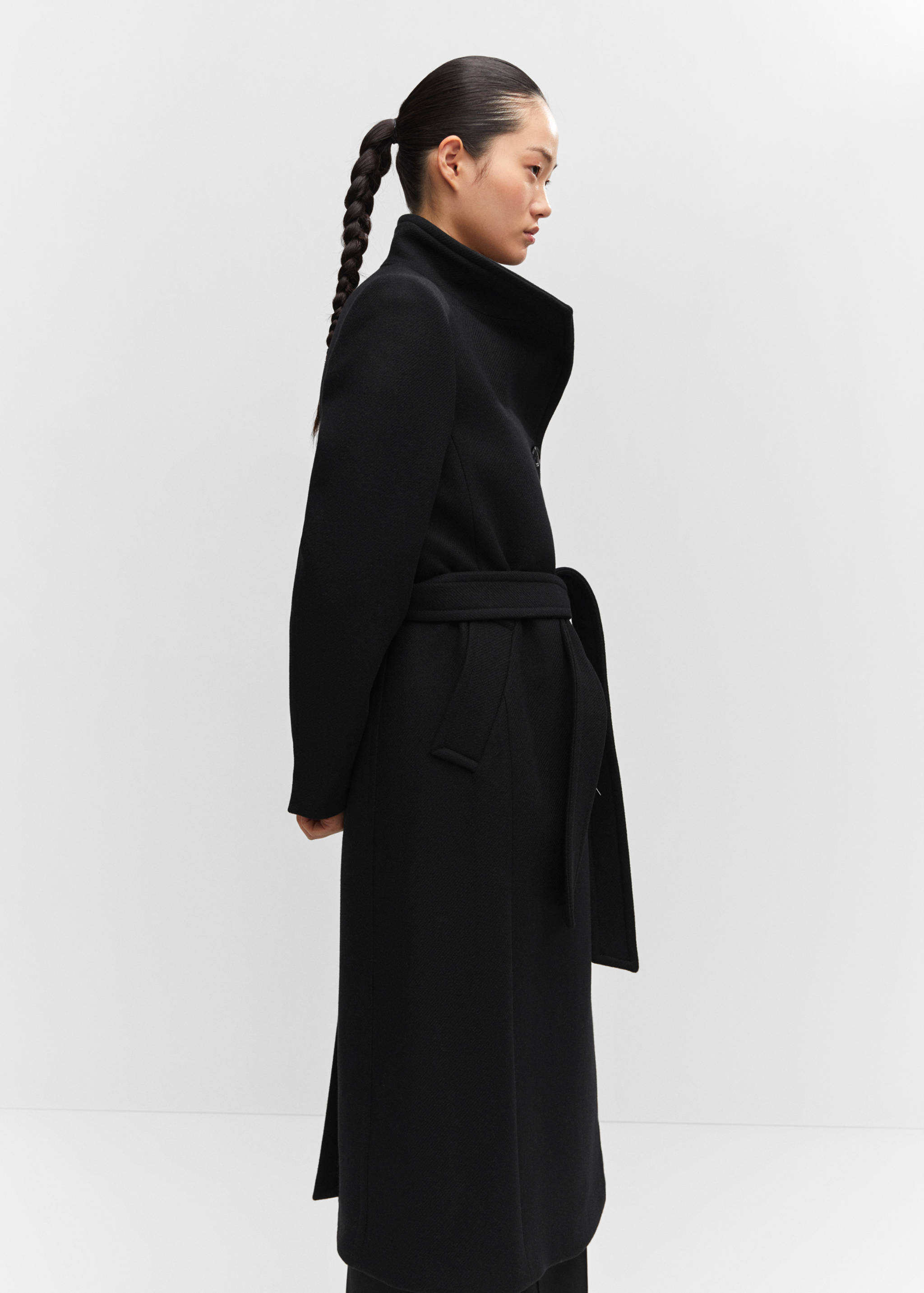 Belted Manteco wool coat - Details of the article 1