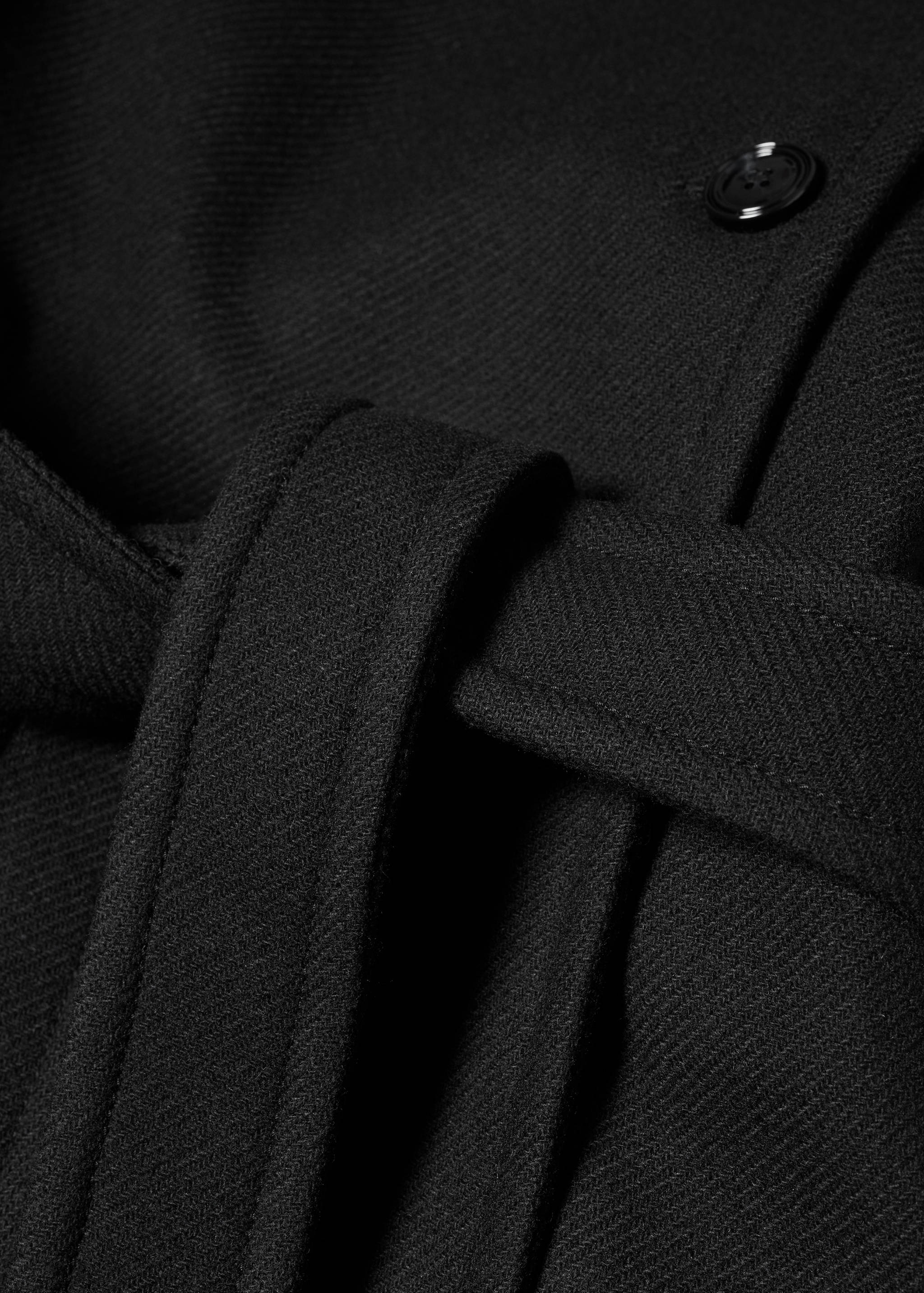 Belted Manteco wool coat - Details of the article 8