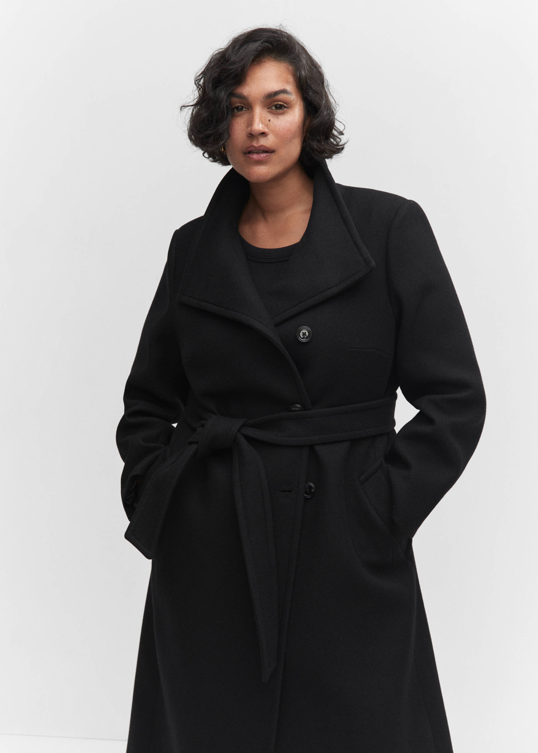 Belted Manteco wool coat - Details of the article 5