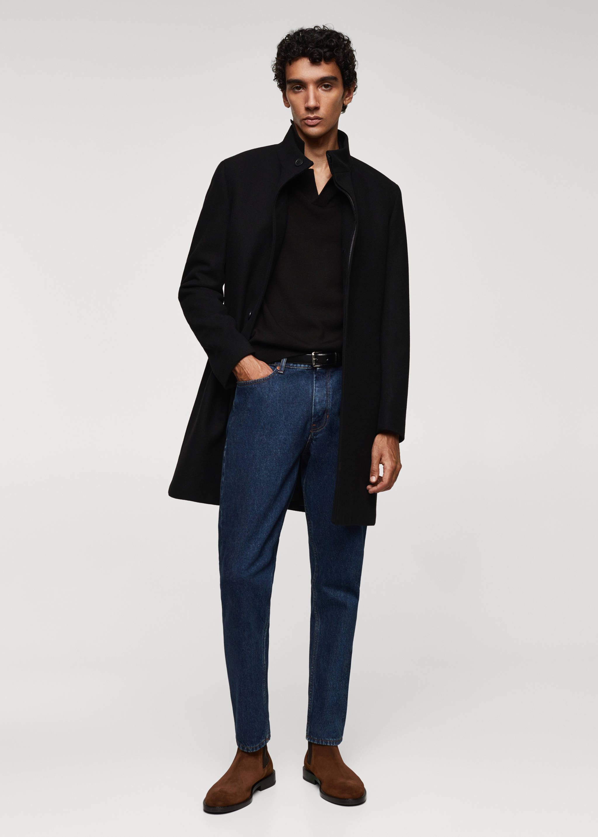 Ботинки челси из кожи спилок - Общий план