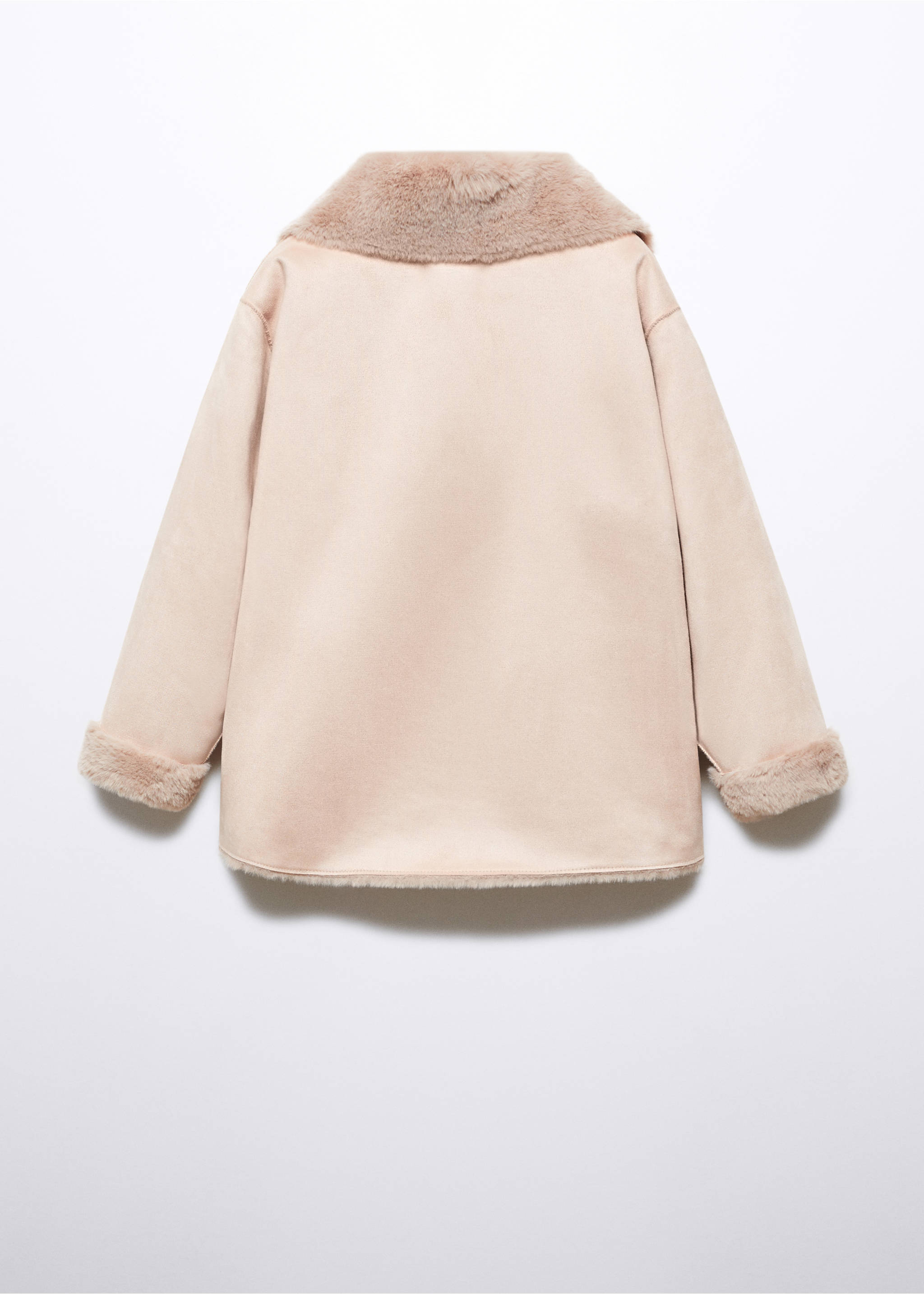 Manteau double face - Verso de l’article, Rose. Ref: 57016310-00.