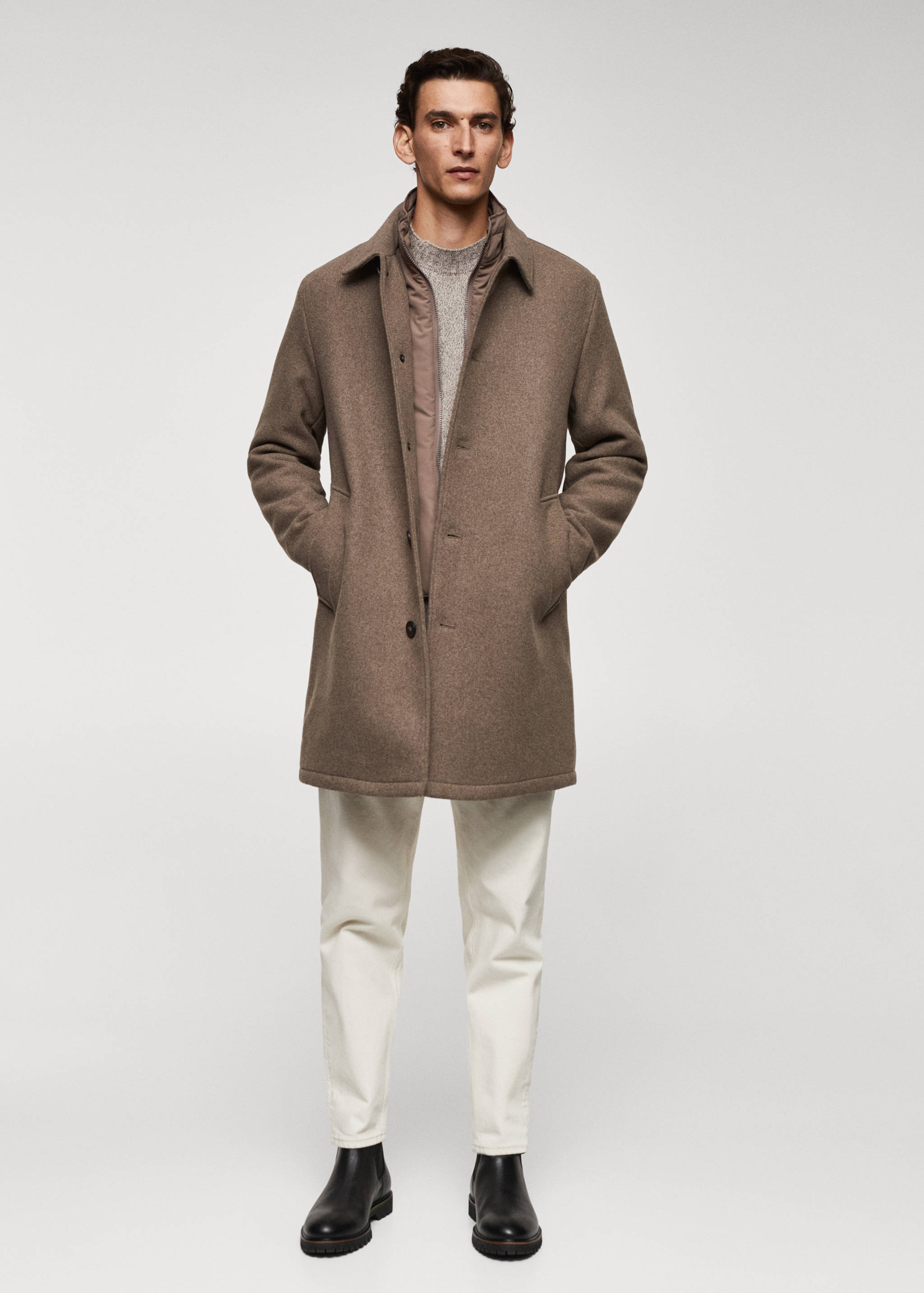 Thermoregulierender Wollmantel - Allgemeine Ansicht