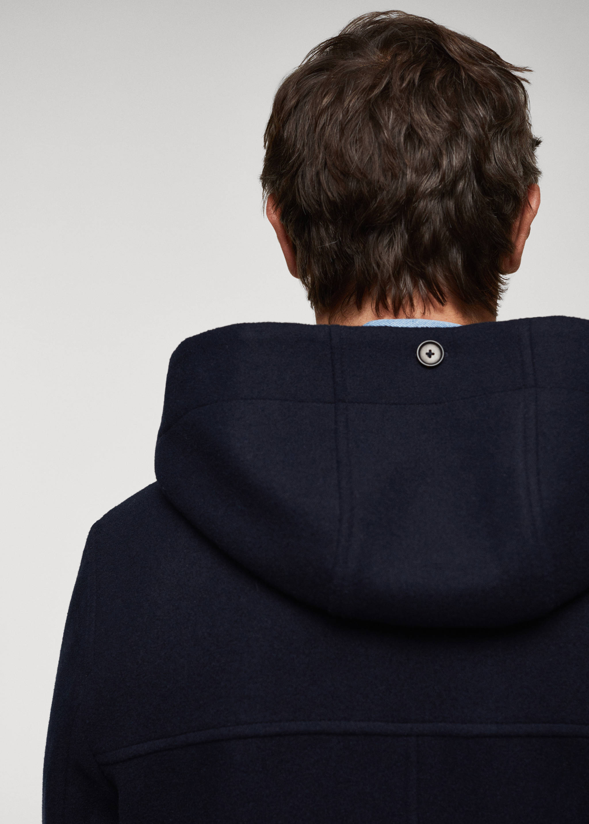 Recycled wool coat with hood - Details of the article 6