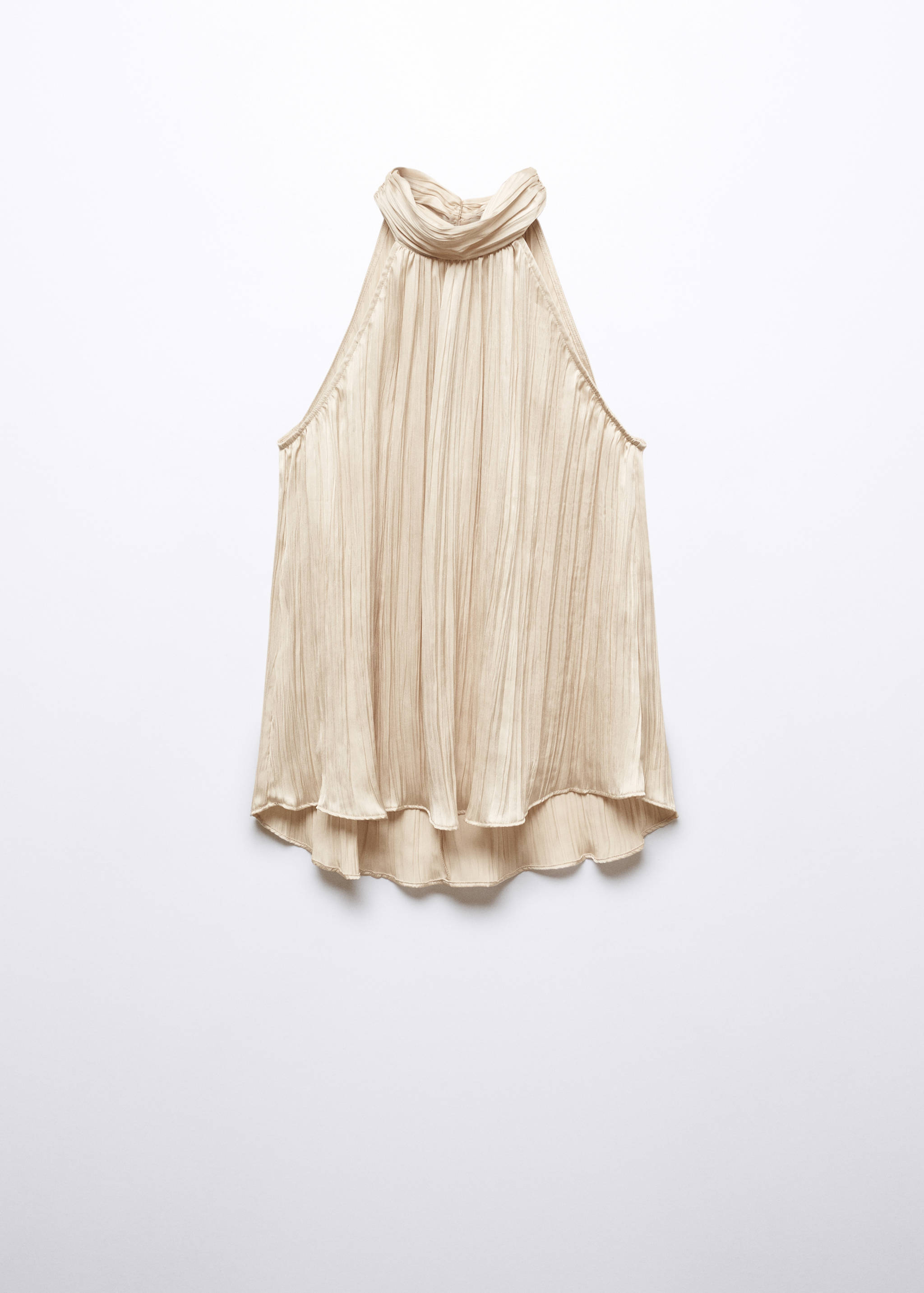 Halter-neck pleated top - Article without model