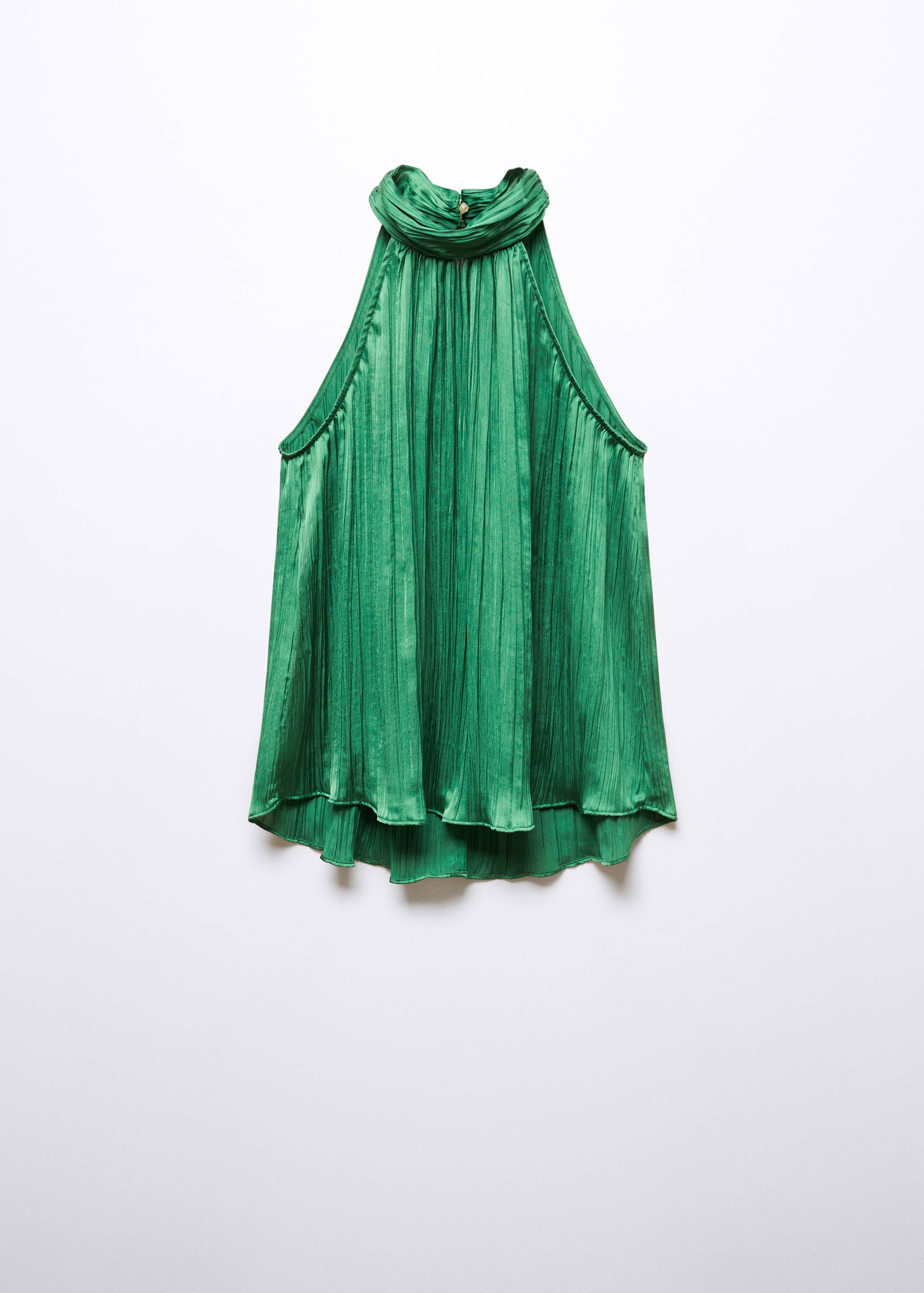 Halter-neck pleated top - Article without model