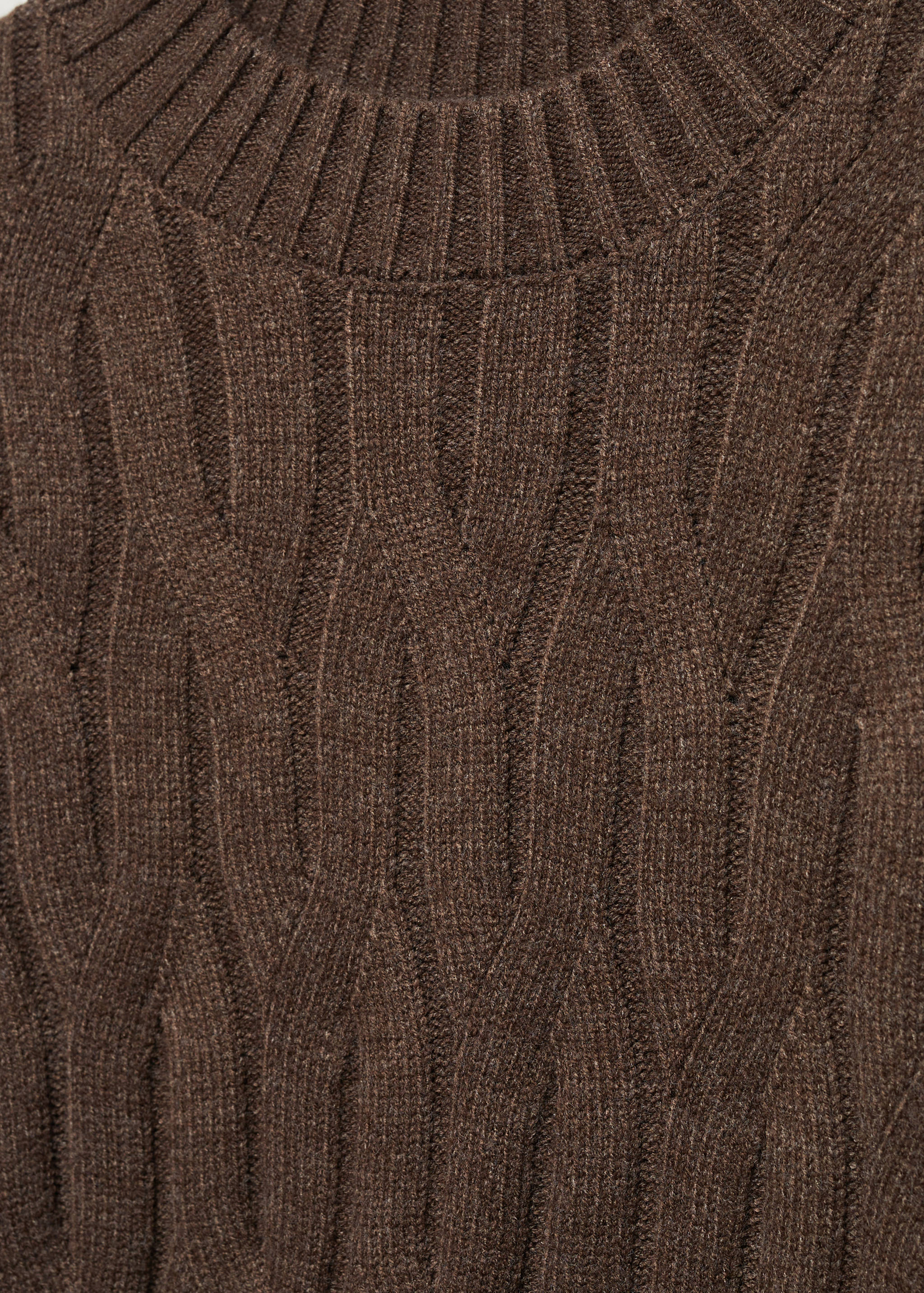 Pull-over laine mélangée torsades - Détail de l'article 8