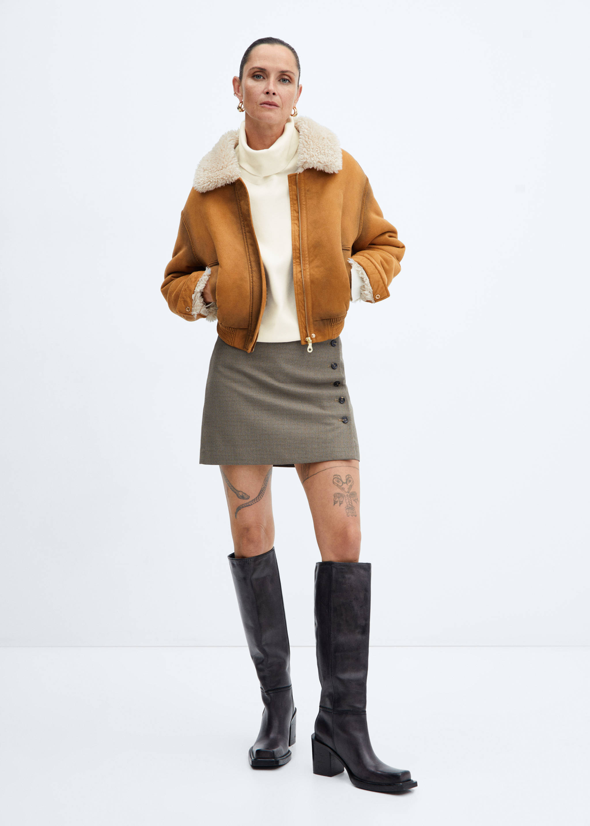 Oversized perkins neck sweater - General plane