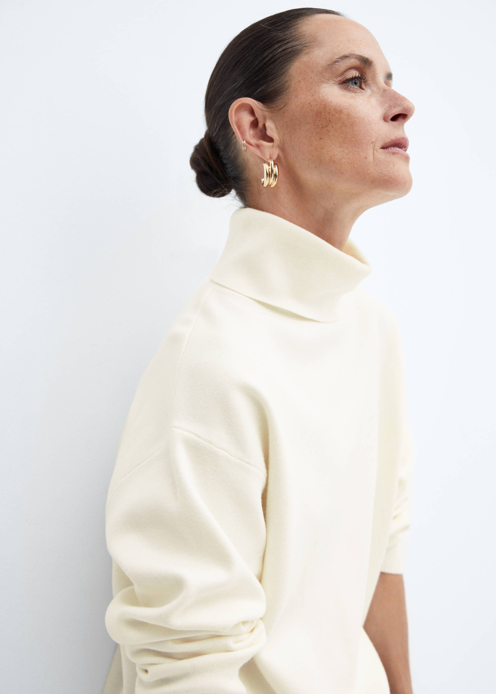 Oversized perkins neck sweater - Details of the article 1