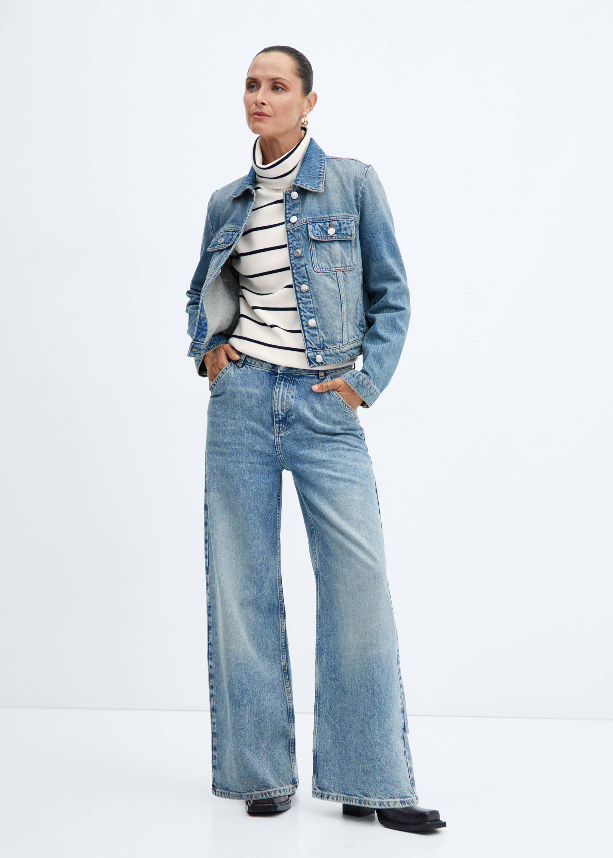 Oversized perkins neck sweater - General plane