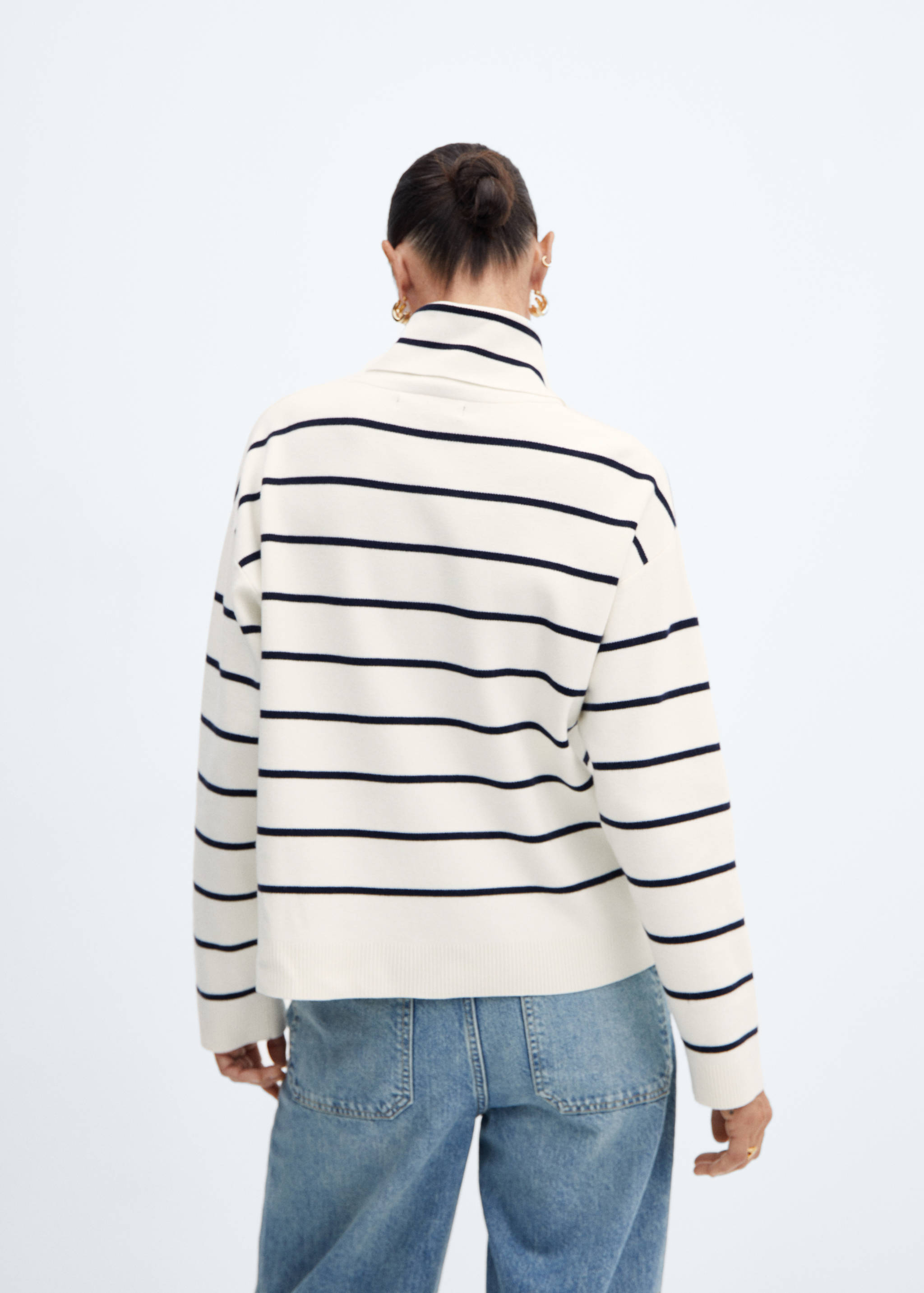 Oversized perkins neck sweater - Reverse of the article