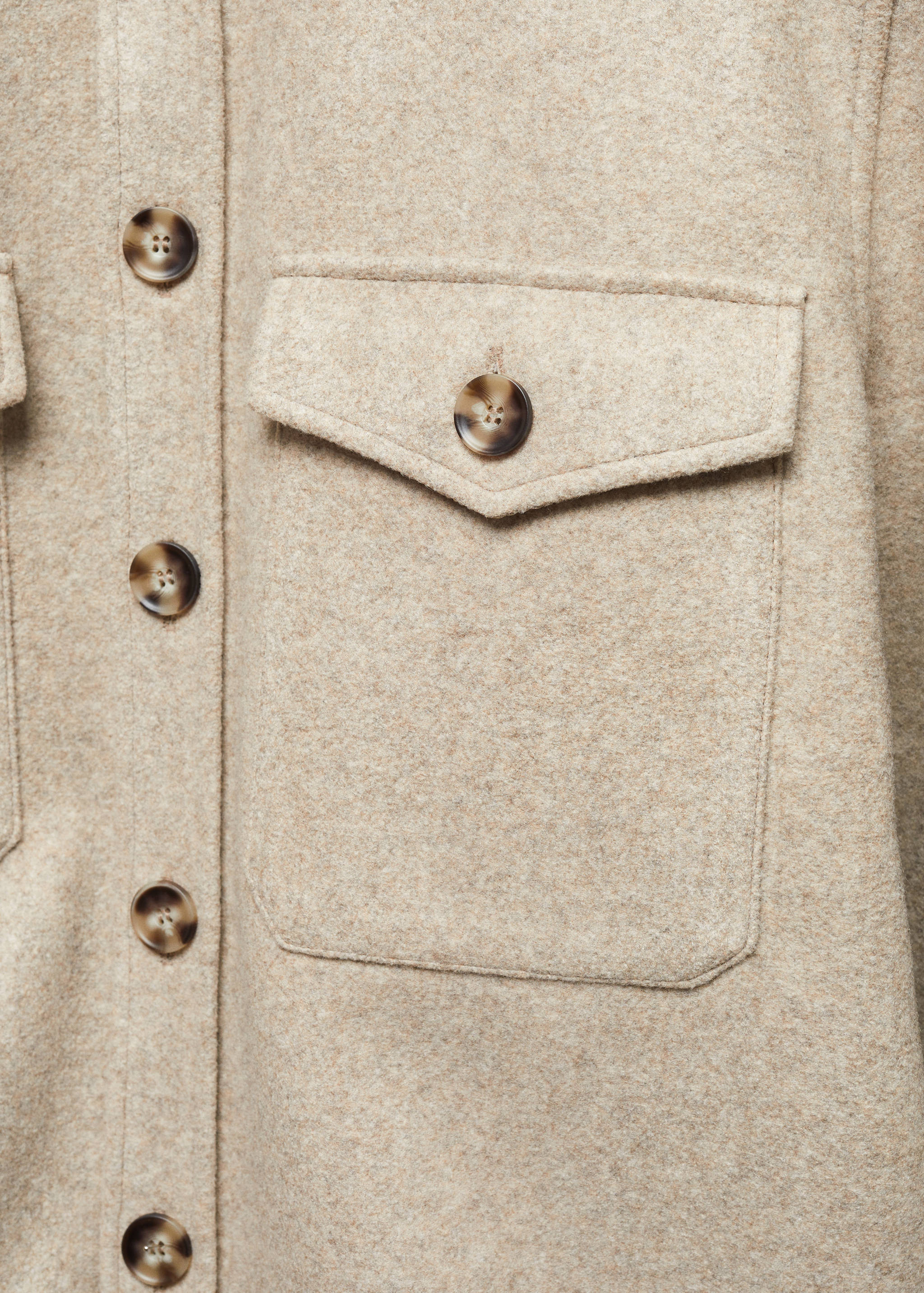 Flannel overshirt with pockets - Details of the article 8