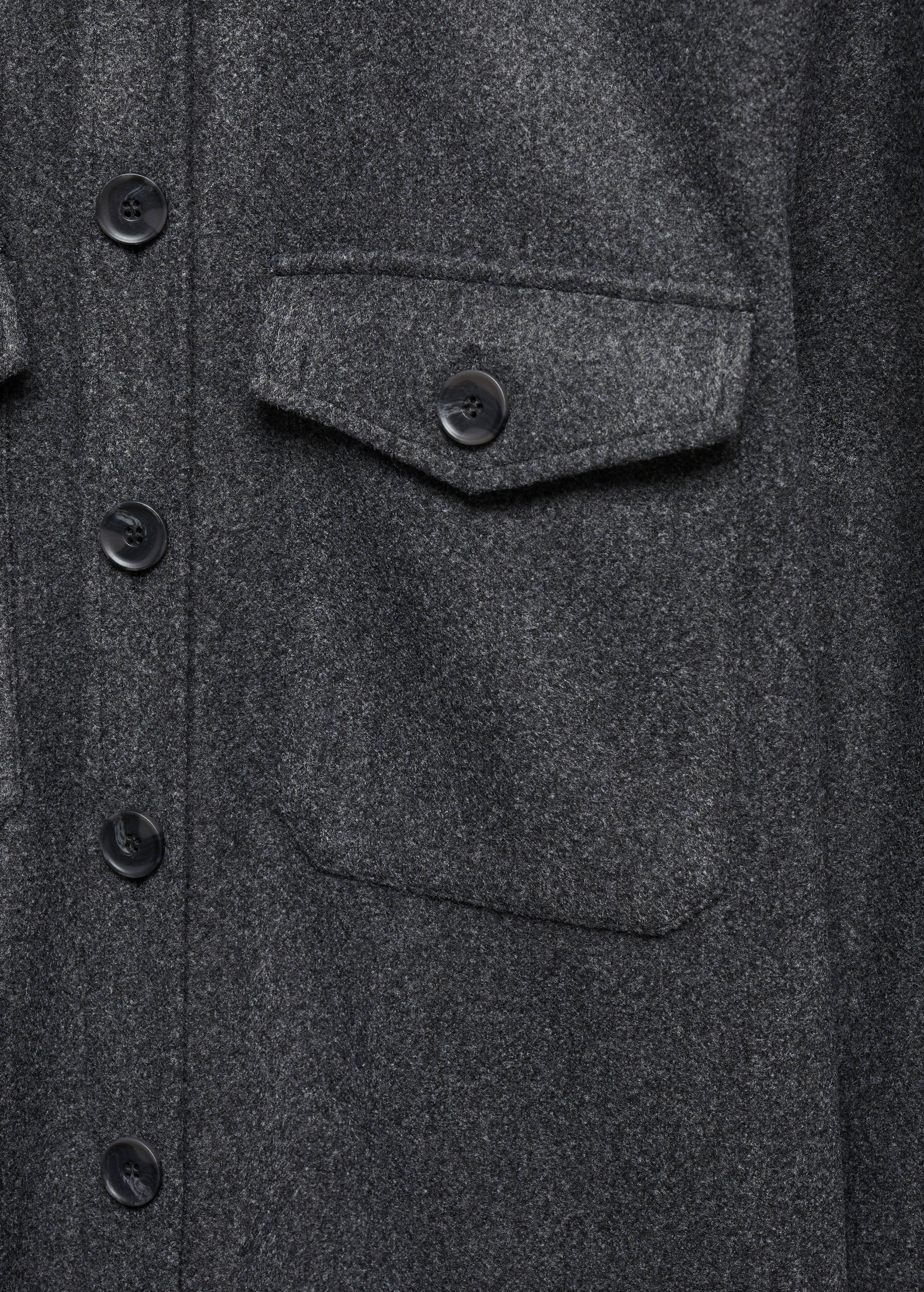 Flannel overshirt with pockets - Details of the article 8