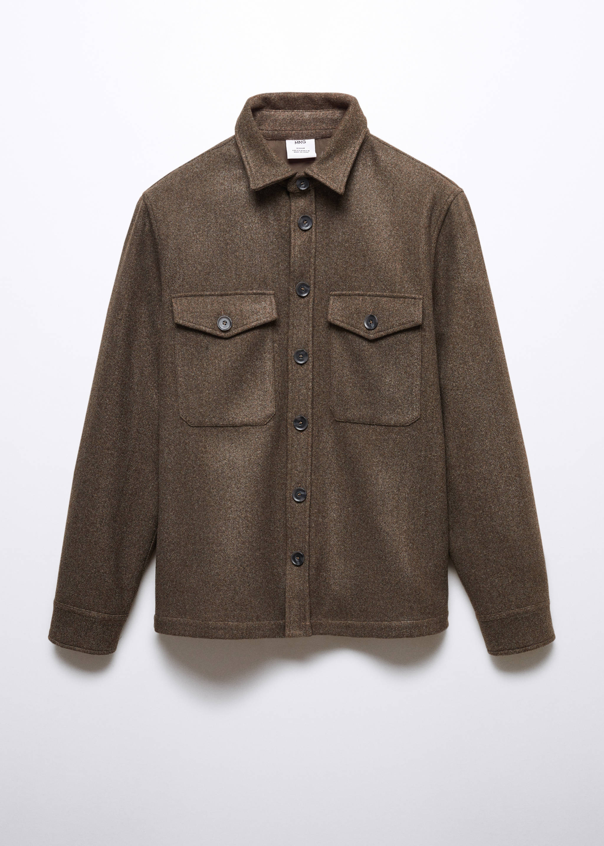 Flannel overshirt with pockets - Article without model