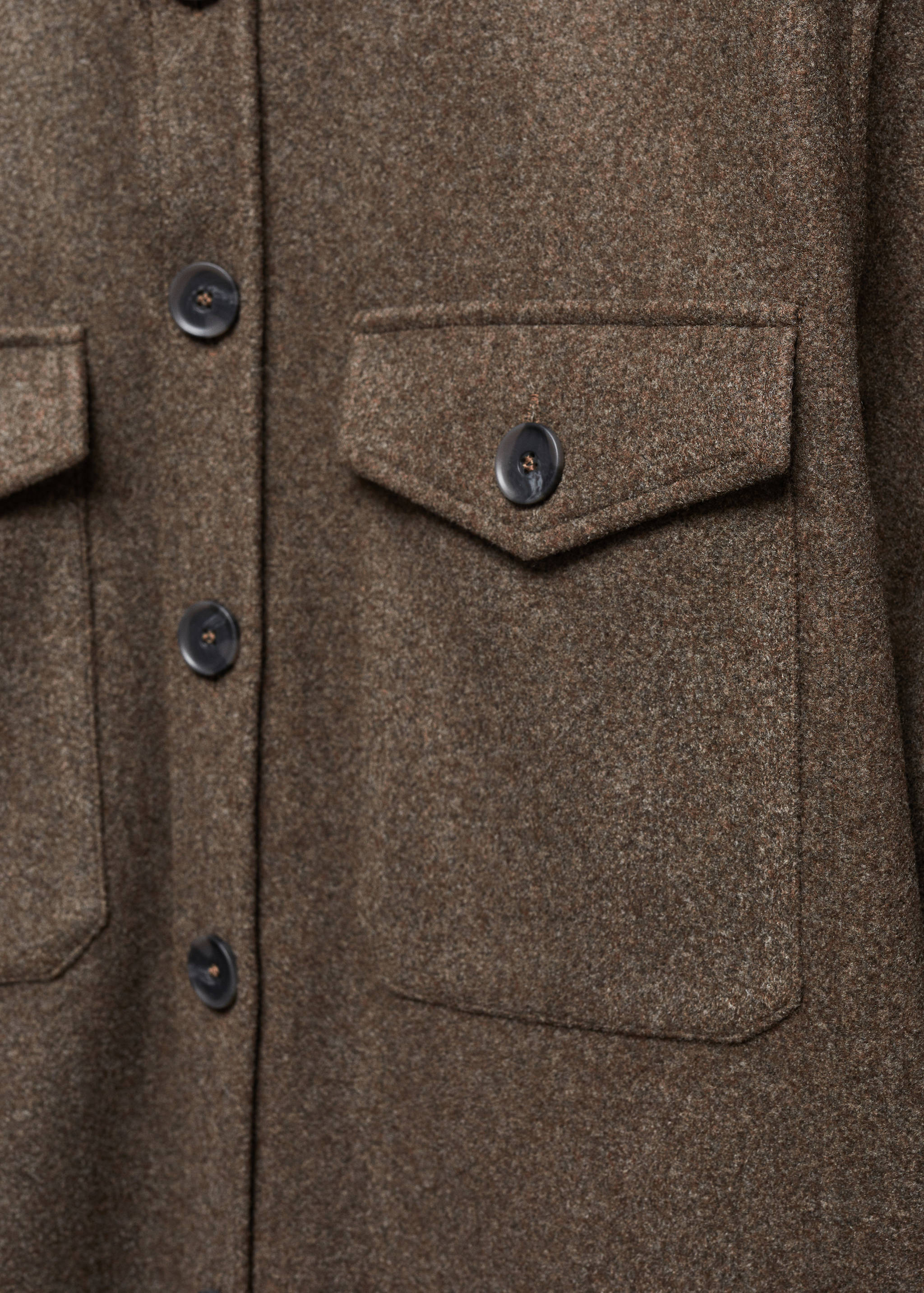 Flannel overshirt with pockets - Details of the article 8