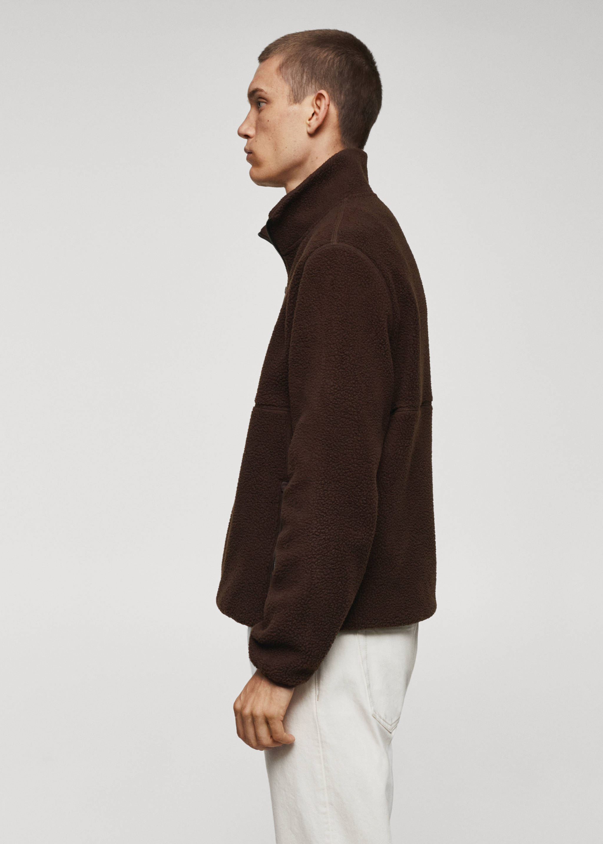 Свитшот из флиса с воротником и молнией - Деталь изделия 2