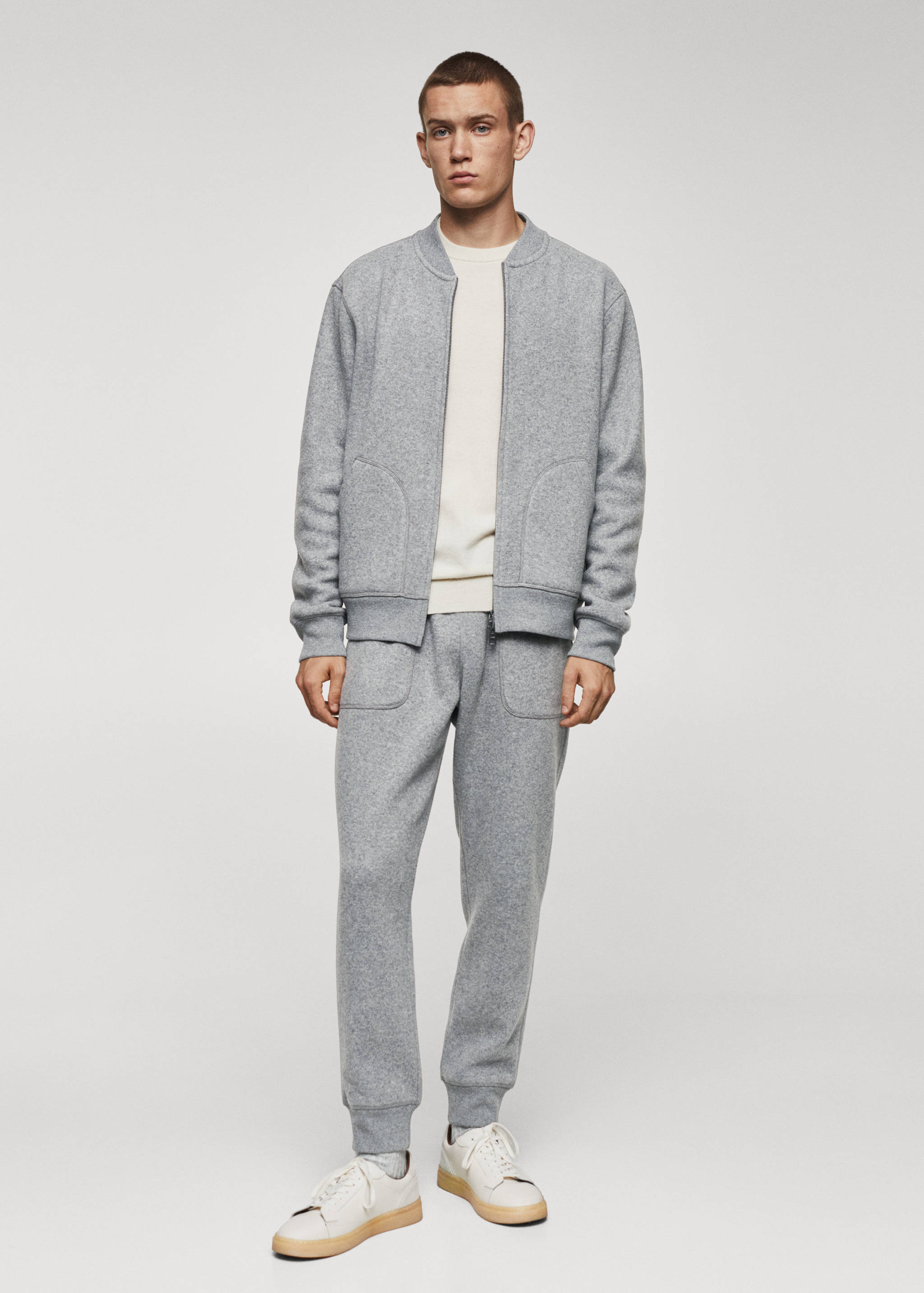 Wool-blend bomber sweatshirt - General plane