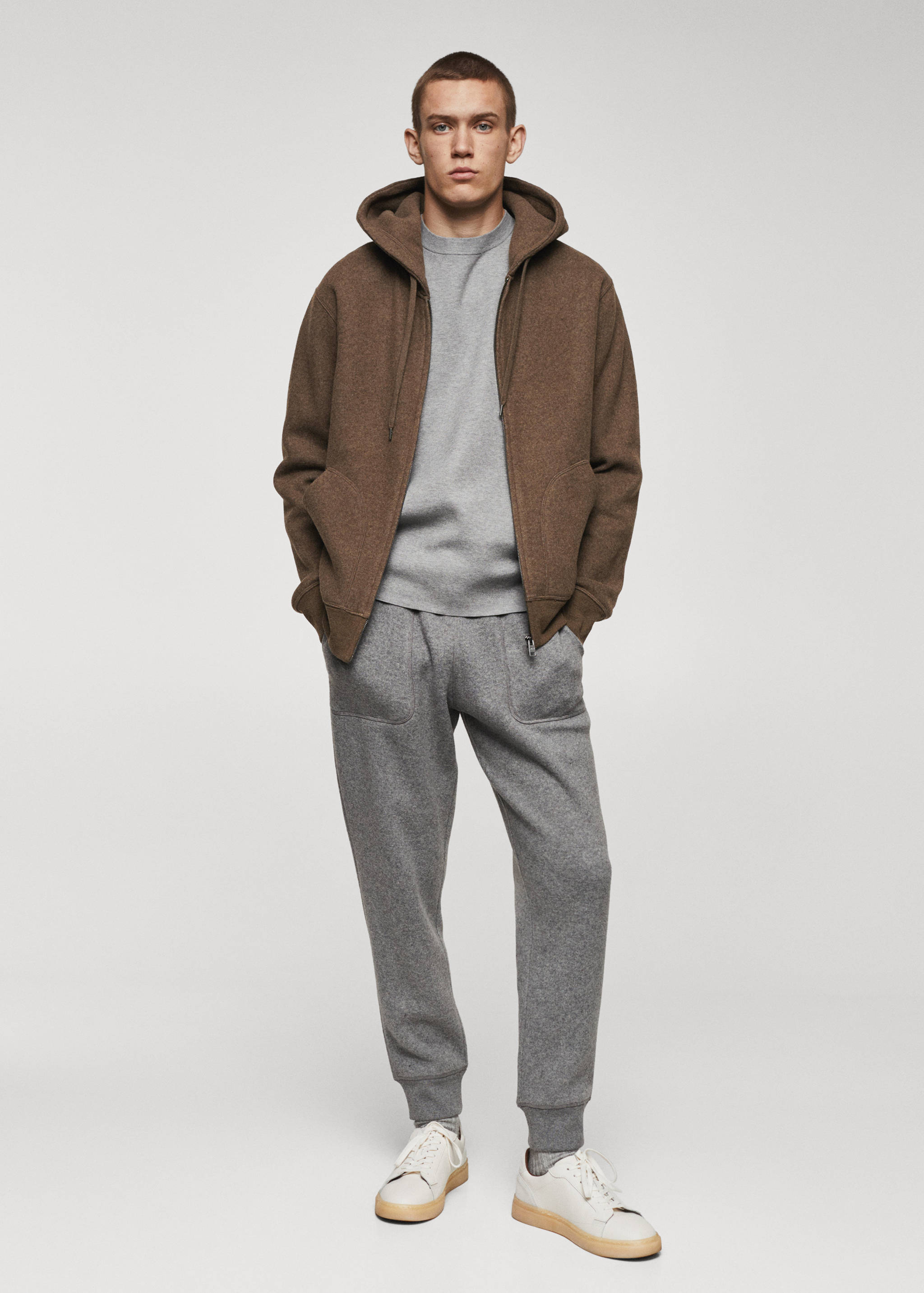 Wool-blend hooded sweatshirt - General plane