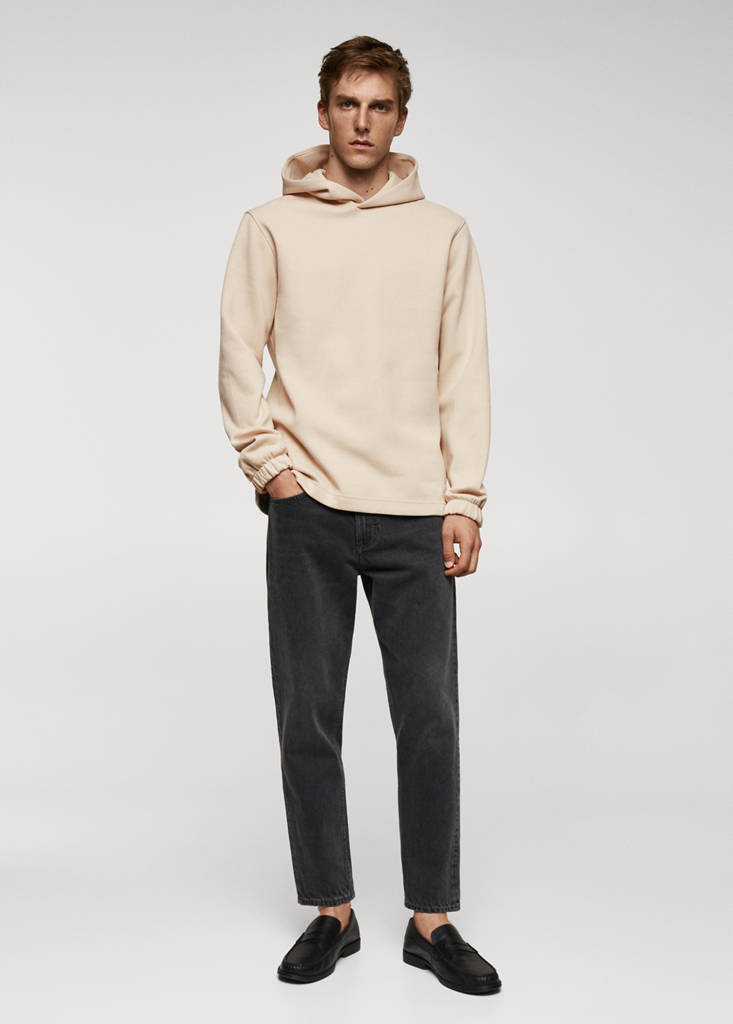 Hoodie cotton sweatshirt — Beige