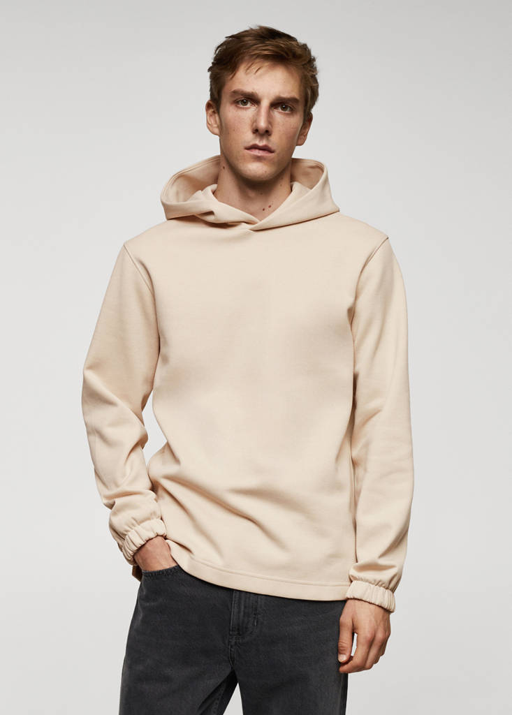 Hoodie cotton sweatshirt — Beige