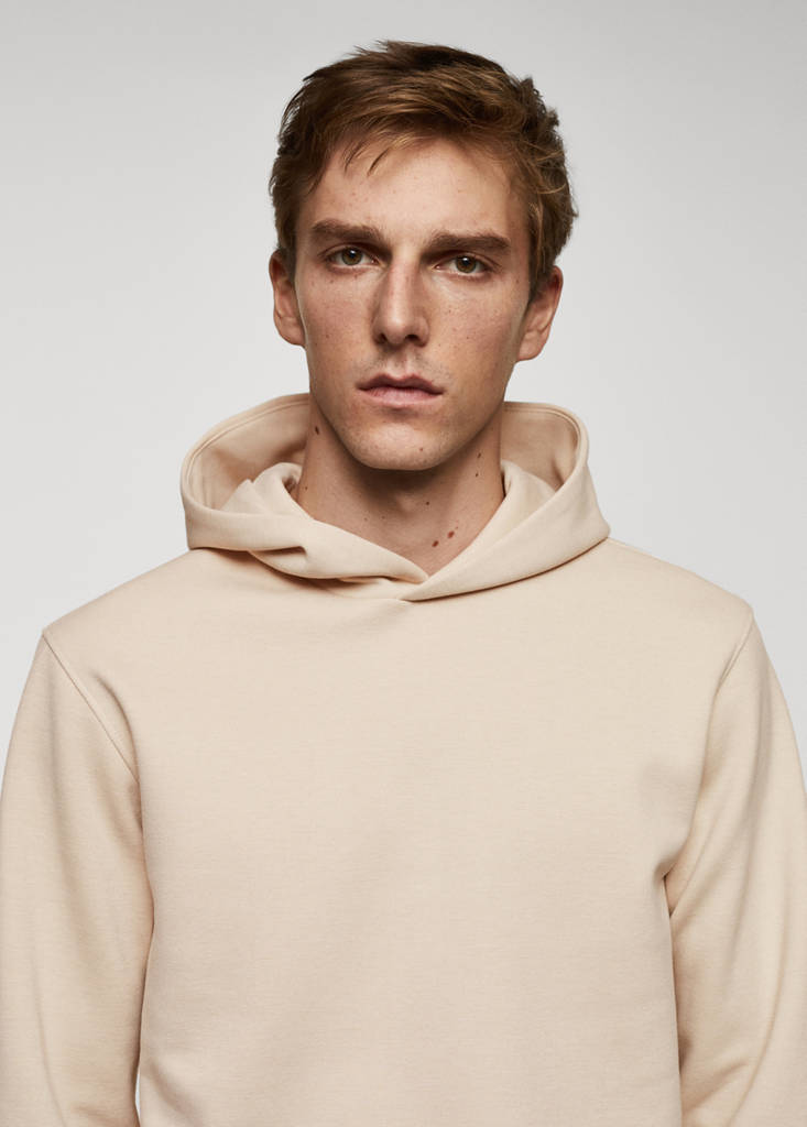 Hoodie cotton sweatshirt — Beige