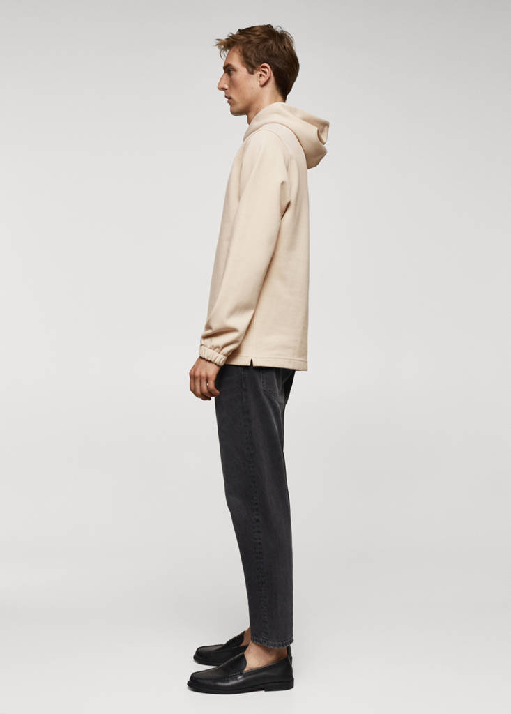Hoodie cotton sweatshirt — Beige