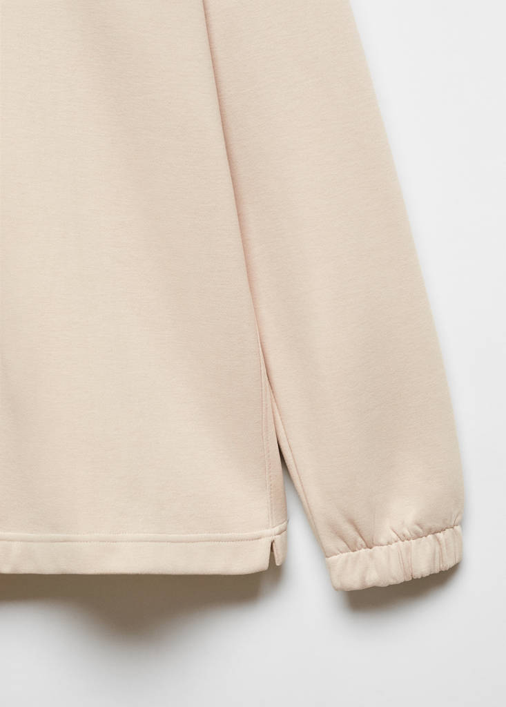 Hoodie cotton sweatshirt — Beige
