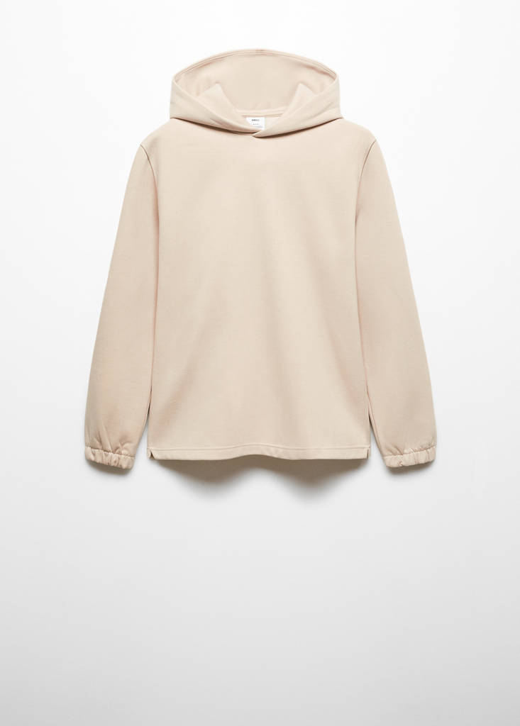 Hoodie cotton sweatshirt — Beige