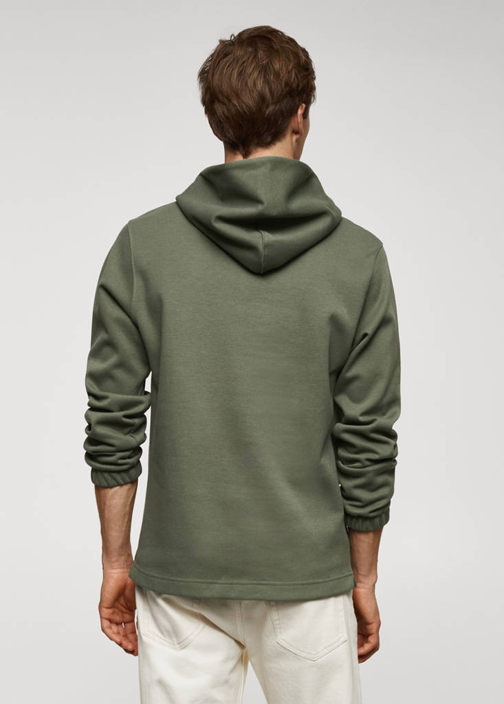 Hoodie cotton sweatshirt — Forest Green