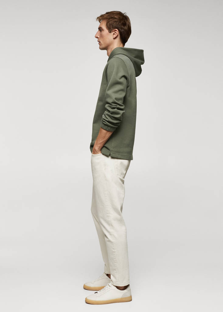 Hoodie cotton sweatshirt — Forest Green