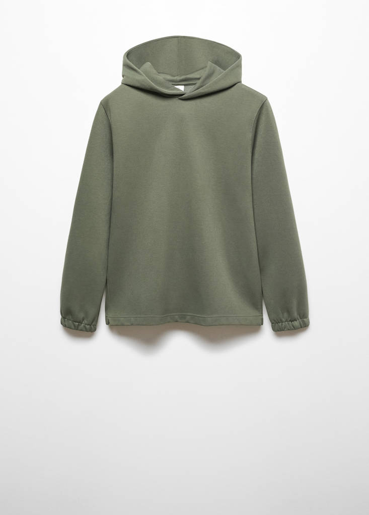 Hoodie cotton sweatshirt — Forest Green
