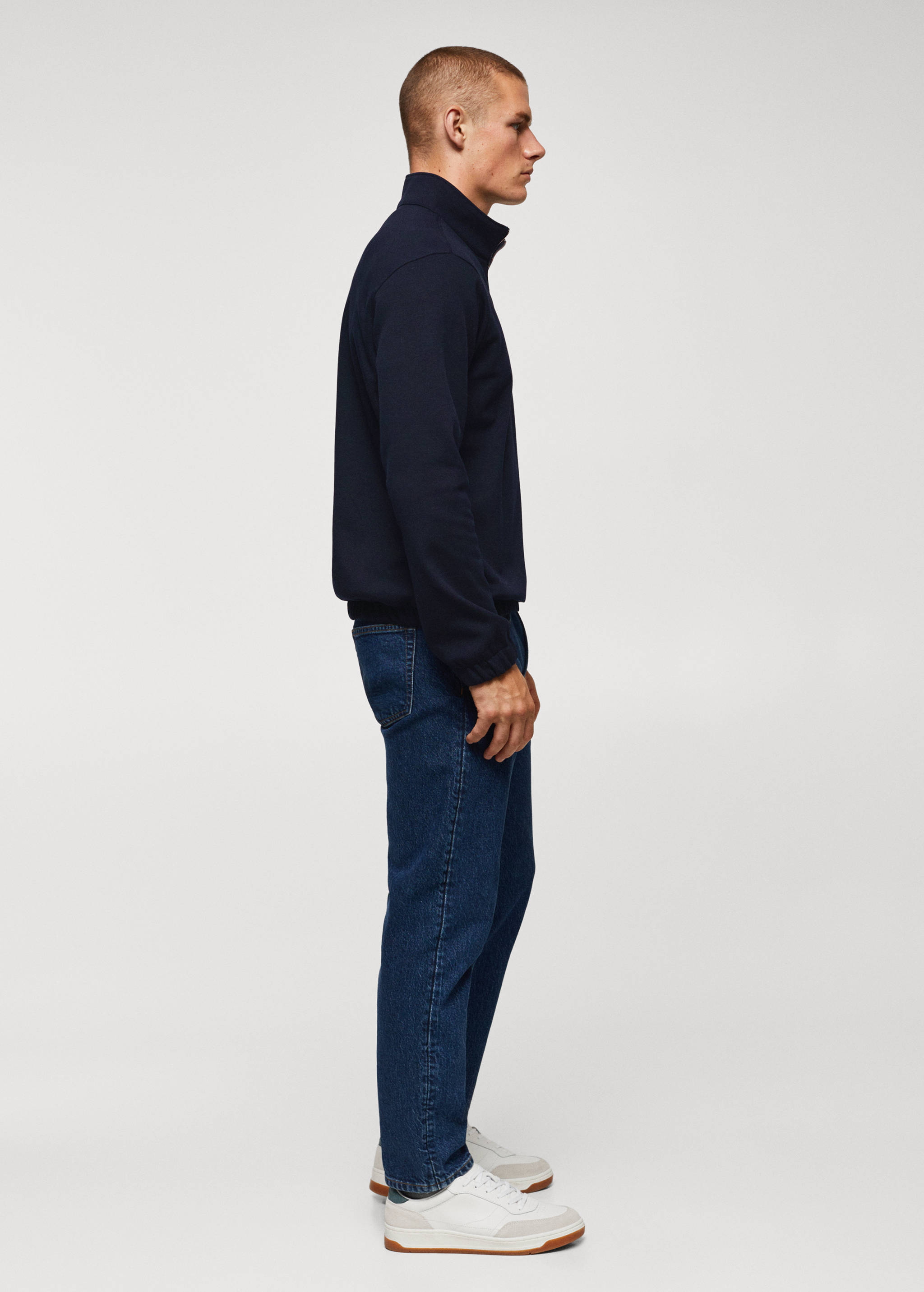 Хлопковый свитшот с воротником на молнии - Деталь изделия 2