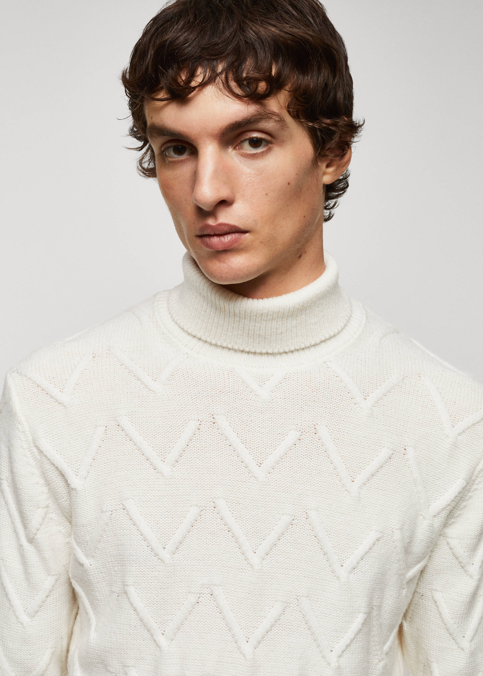 Structured wool sweater - Details of the article 1