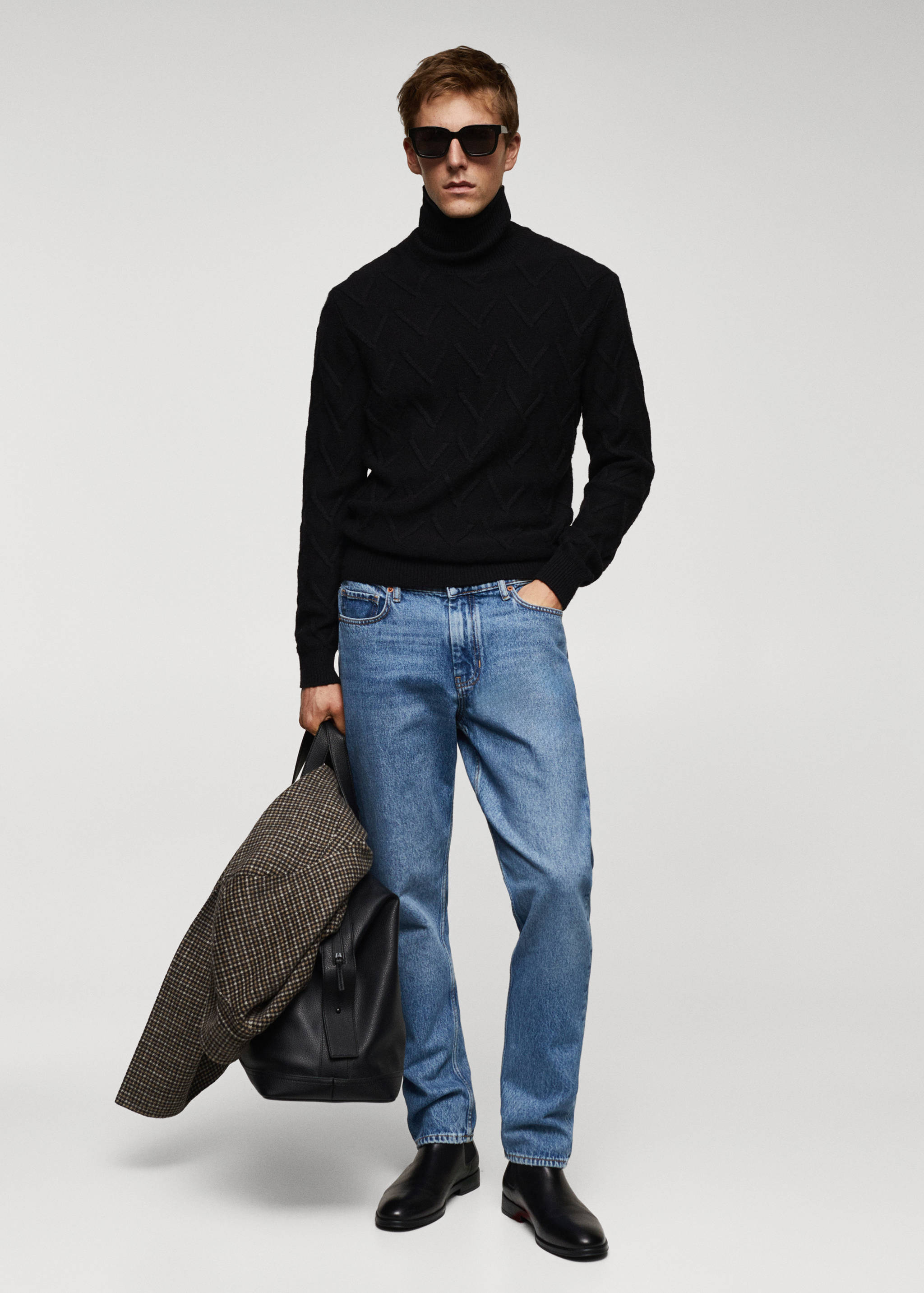 Pull structuré laine - Plan général