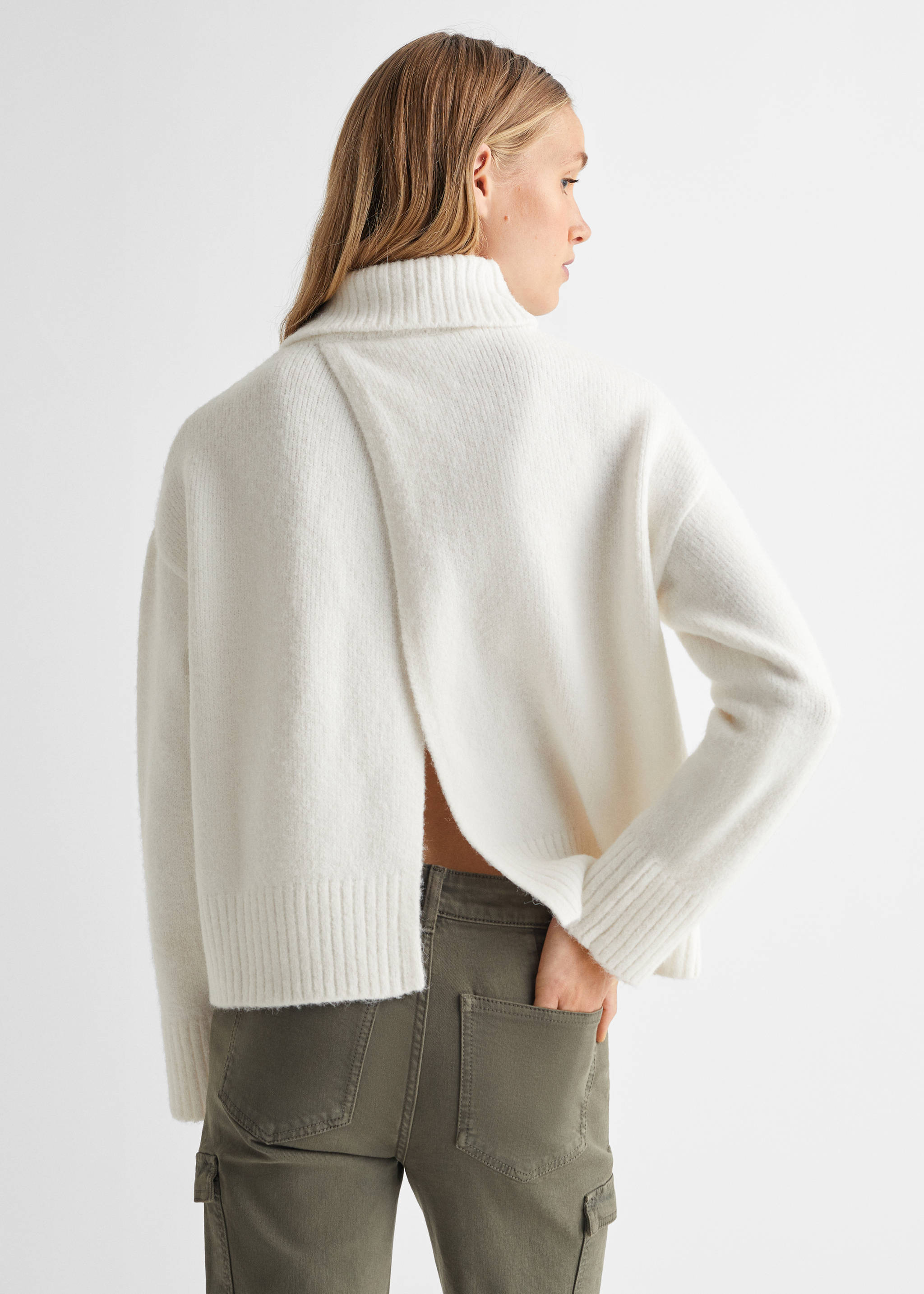 Jersey punto cuello alto - Reverso del artículo