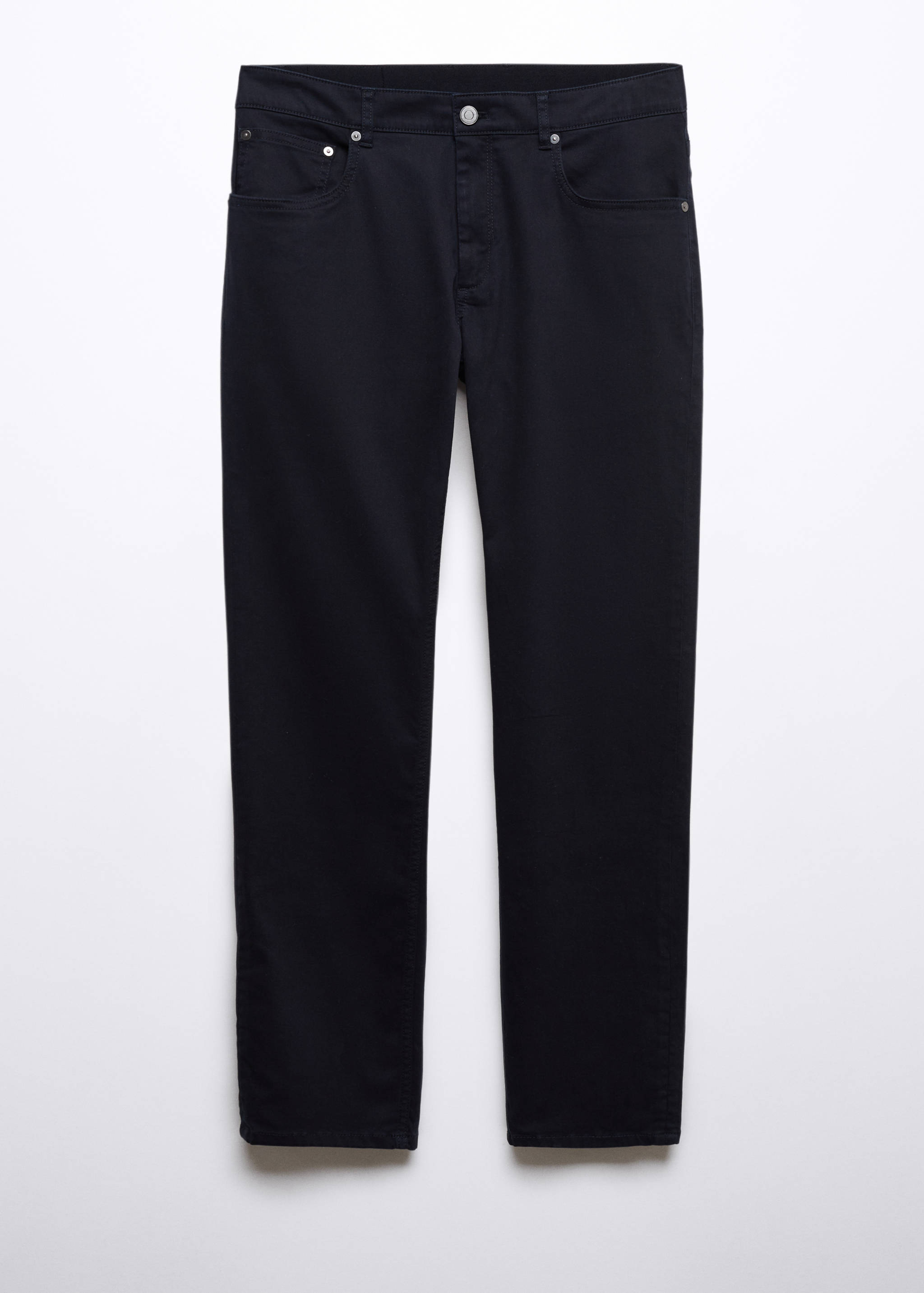 Slim-fit stretch cotton trousers - Article without model