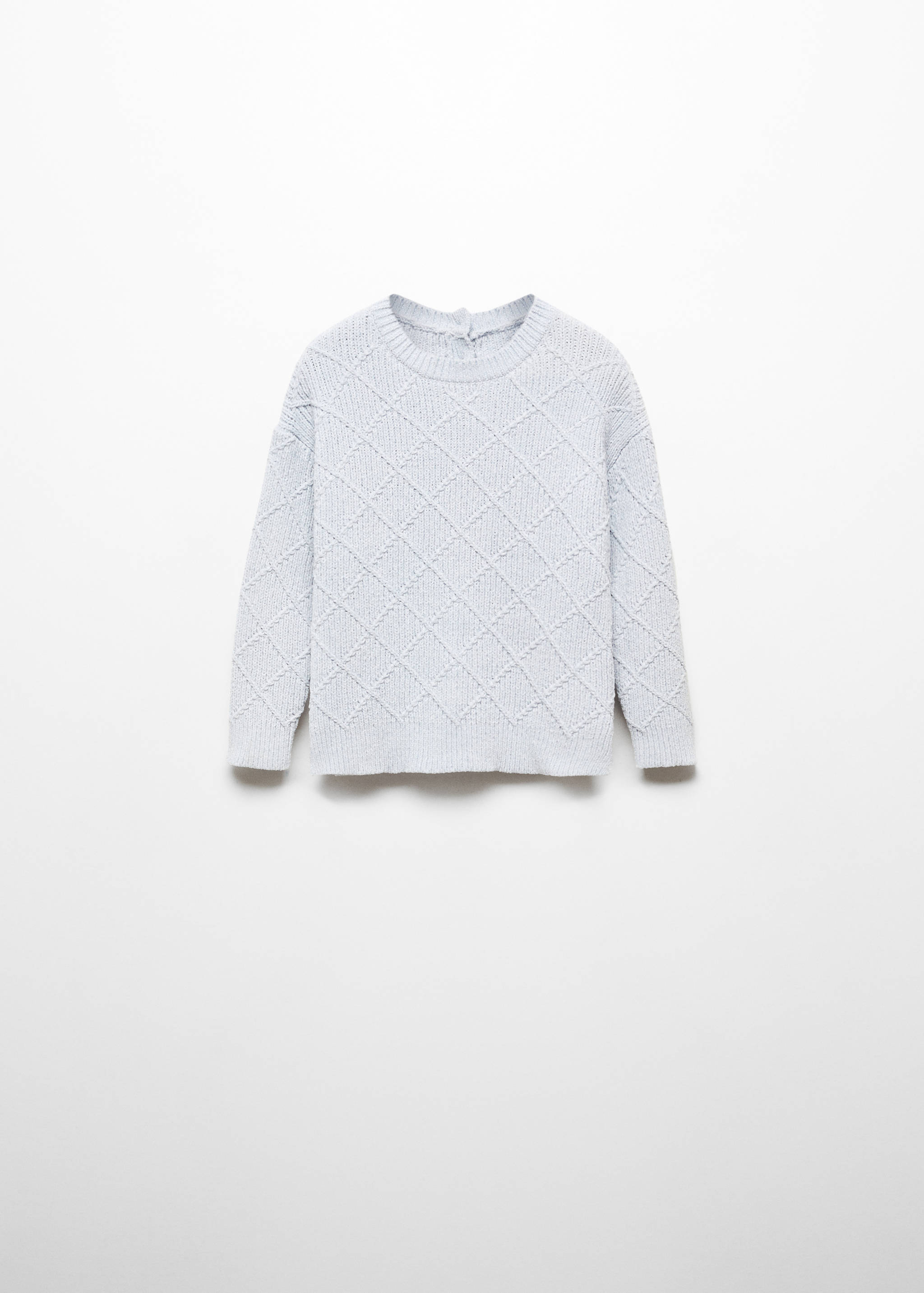 Chenille knit sweater - Article without model