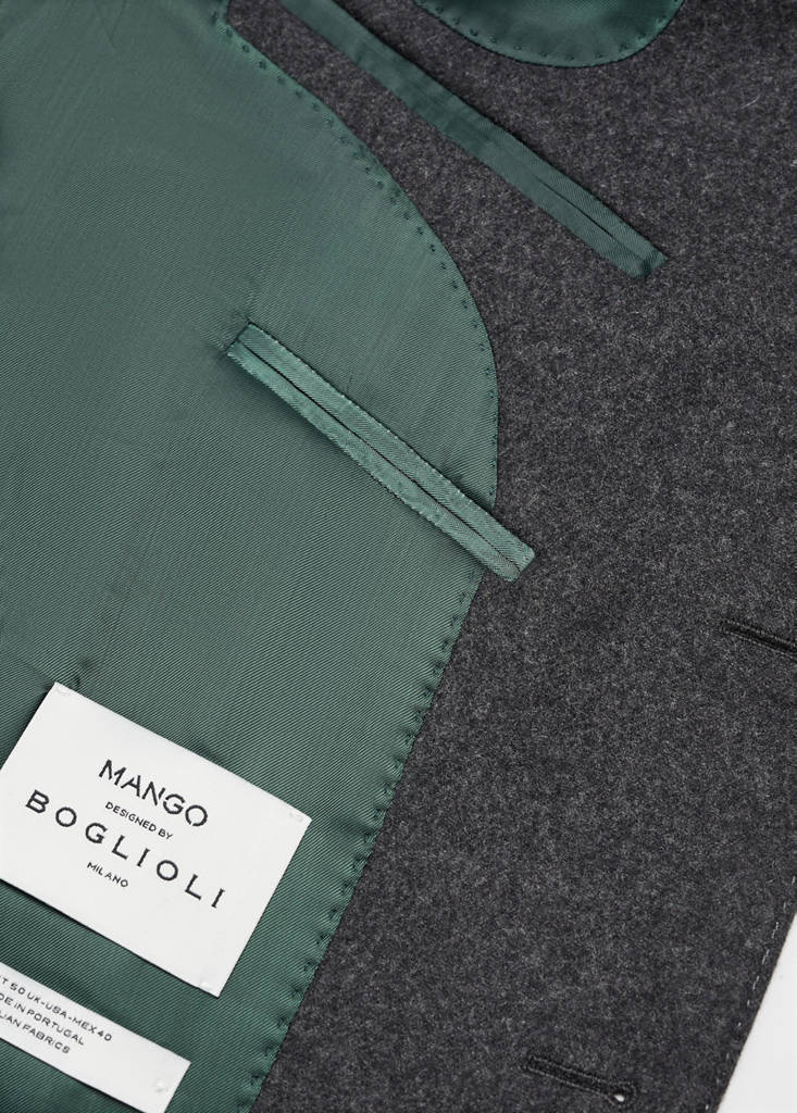 Virgin wool combined blazer — Grey